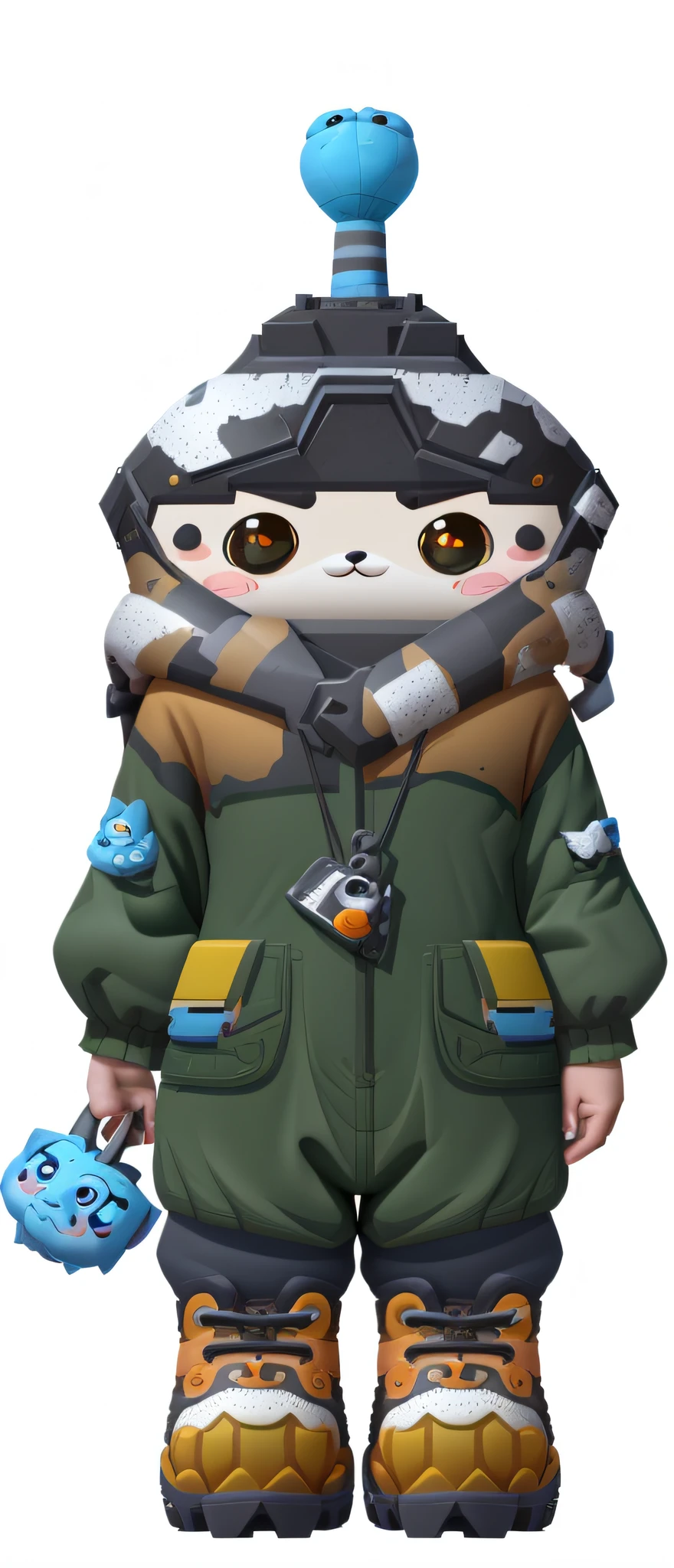 Cartoon, three-dimensional, cute