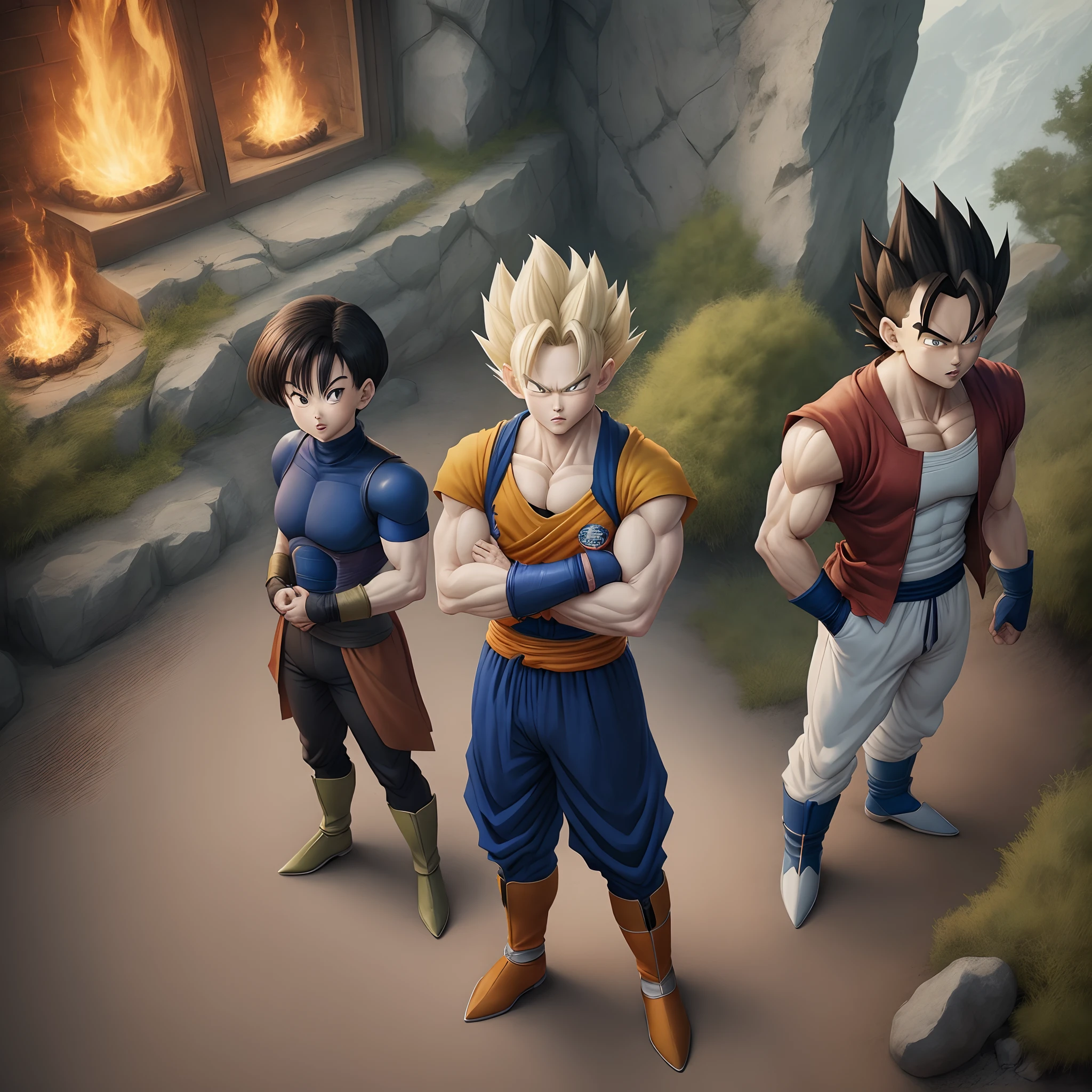 Legenda: Dragon Ball series poster with some main characters