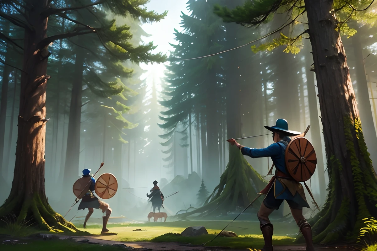 Archery in the ancient forest