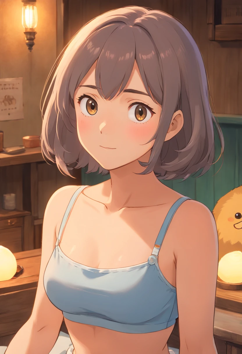 (best quality,highres,ultra-detailed),extremely detailed facial expression:1.1, woman, adult diaper:1.1,high-quality adult diaper, playful expression:0.9, extraordinary attention to detail:1.1, soft and comfortable material:0.9, precise texture, soft lighting,subtle shadows,artistic lighting, professional photography style,precise lighting angles,vintage color tone,gentle warm lighting,creating a comforting atmosphere,sophisticated composition,attention-grabbing central focus, no dress:1.1, crop top:1.1