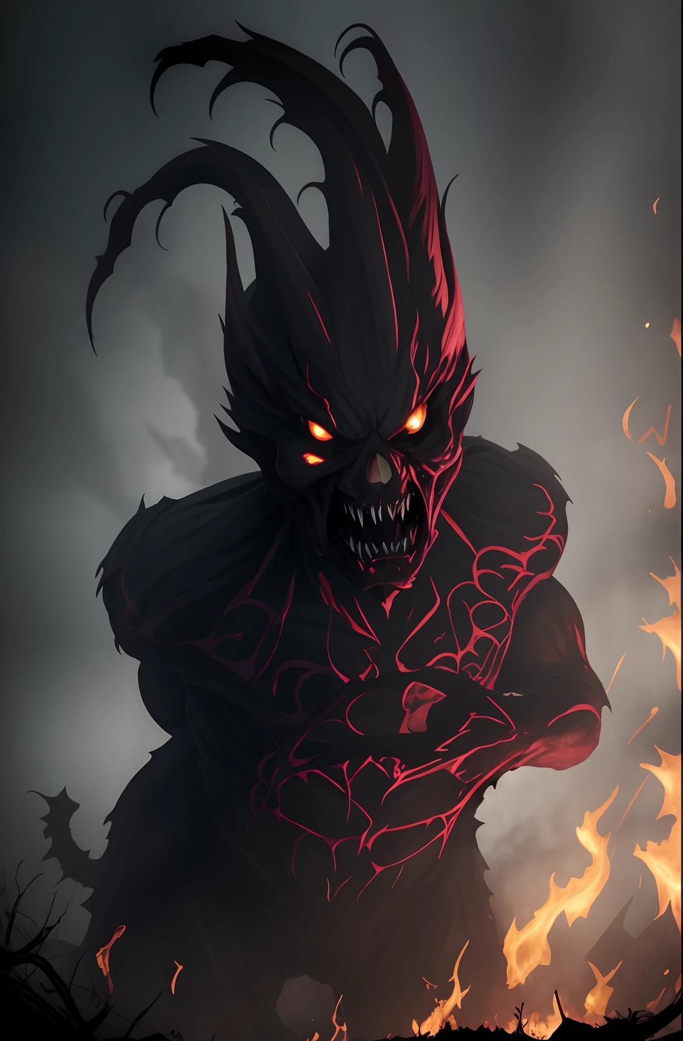 flat paper, material style, (simple background:1.6), neon colors, (glowing neon atmosphere:1.1), glowing, monstrous creatures, nightmarish monsters, grotesque beasts, bloodcurdling, malevolent, monsters and creatures, terrifying, chilling, nightmarish, macabre, iconic horror creatures,