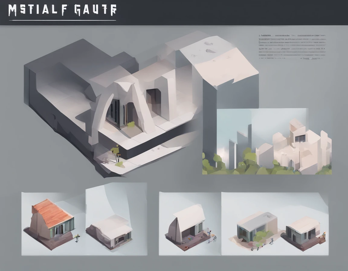 indien game art, dystopian, isometric, side view of buildings and streets, gray, dull, simple, minimalistic, sad