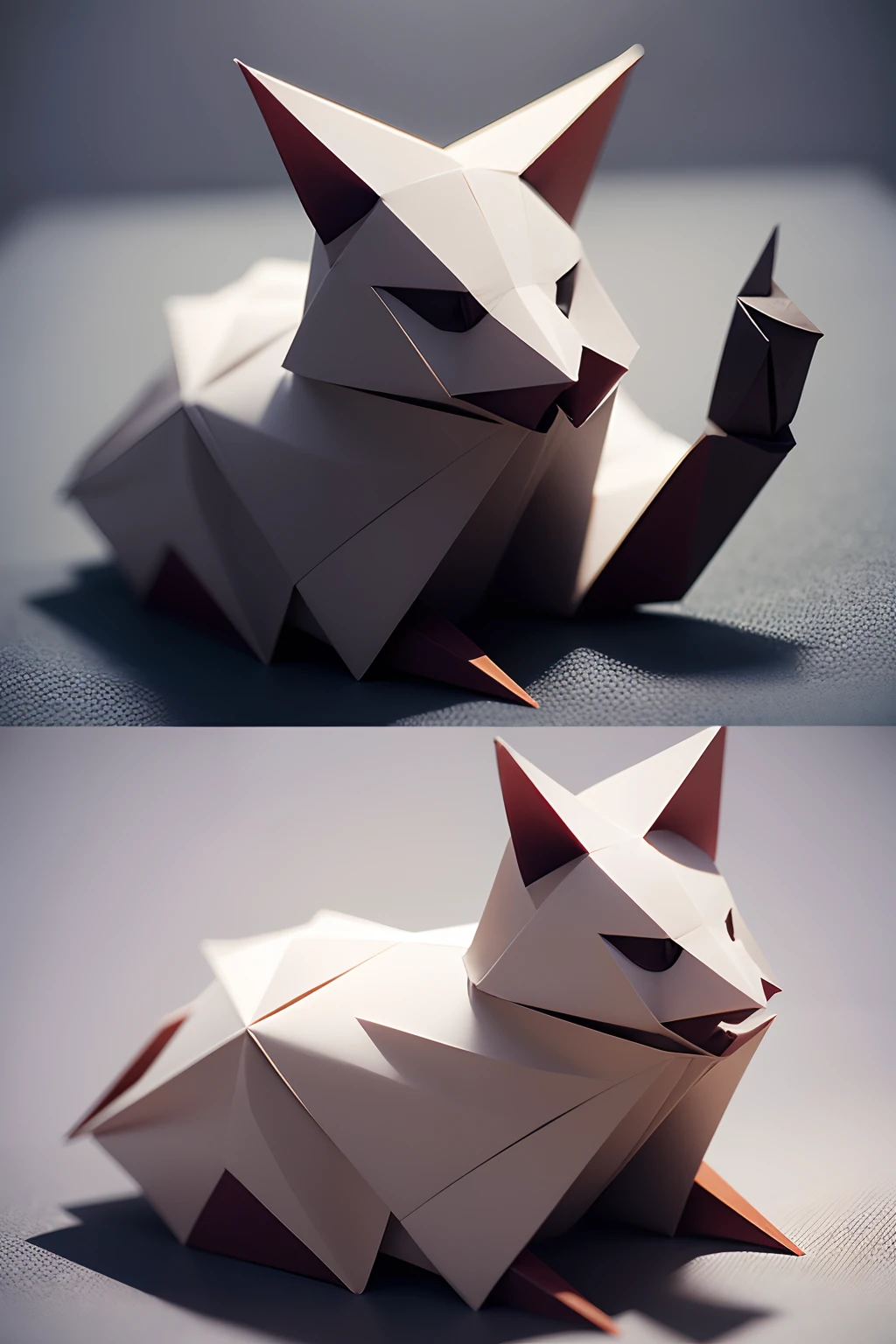 designs of animals and objects in origami, representing skill and patience.