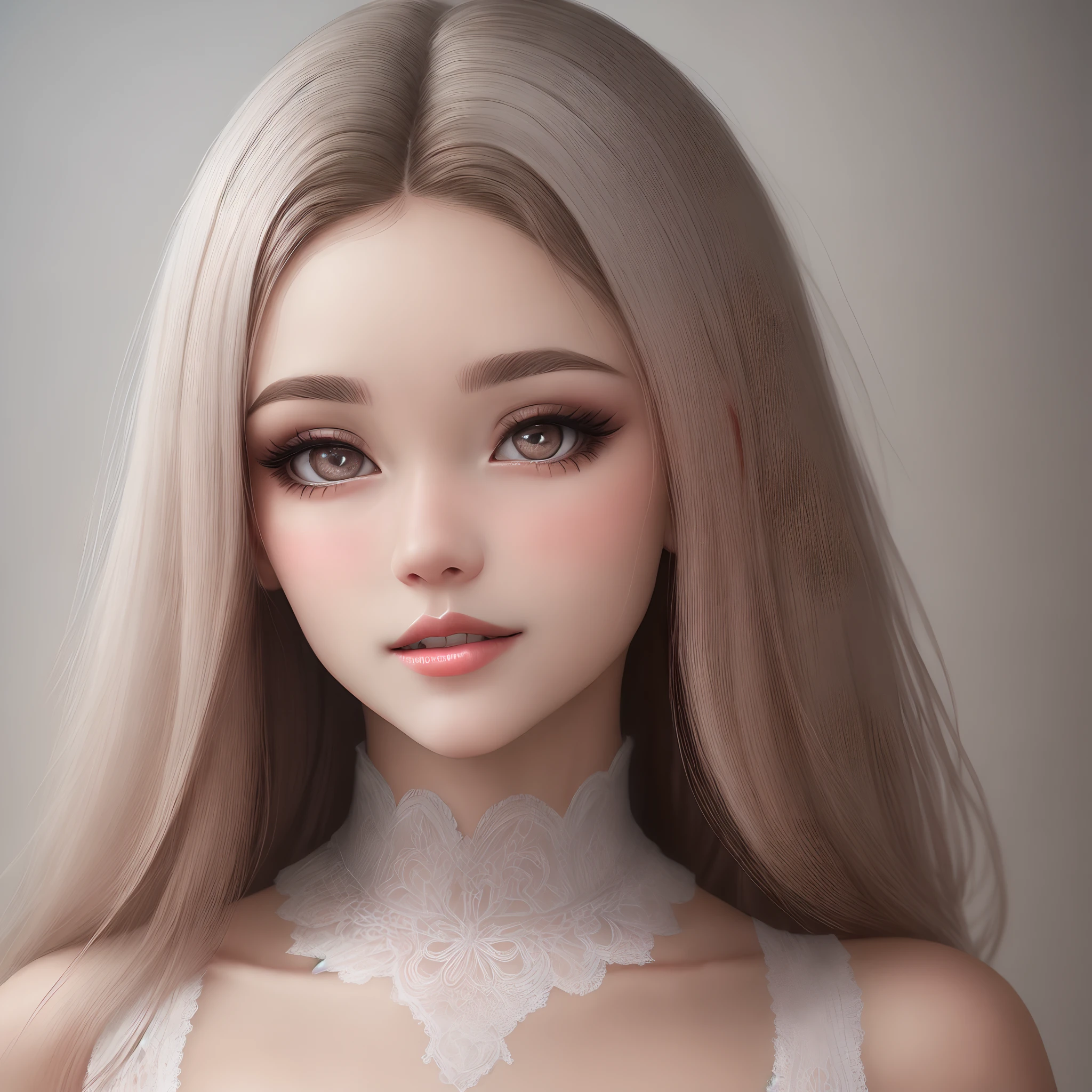 1 cinta,(qualidade garantida:1.4),(Pele de textura verdadeira de qualidade superior), rosto delicado ,olhos azuis, cabelos brancos, corpo pequeno, white lashes, pale skinned, rosy lips, vestido vermelho