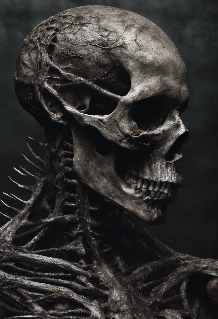 contortion,variation,No skin,Exposed bloody muscles,Scary head,Disgusting legs,Walking on all fours,Horrible twisted mutant,Reveal bones,head with exposed bones and sharp teeth,,Twisting strange bodies,Bursting chest,Next to it are a lot of dead humans and skeletons,Not normal,rotten body and head