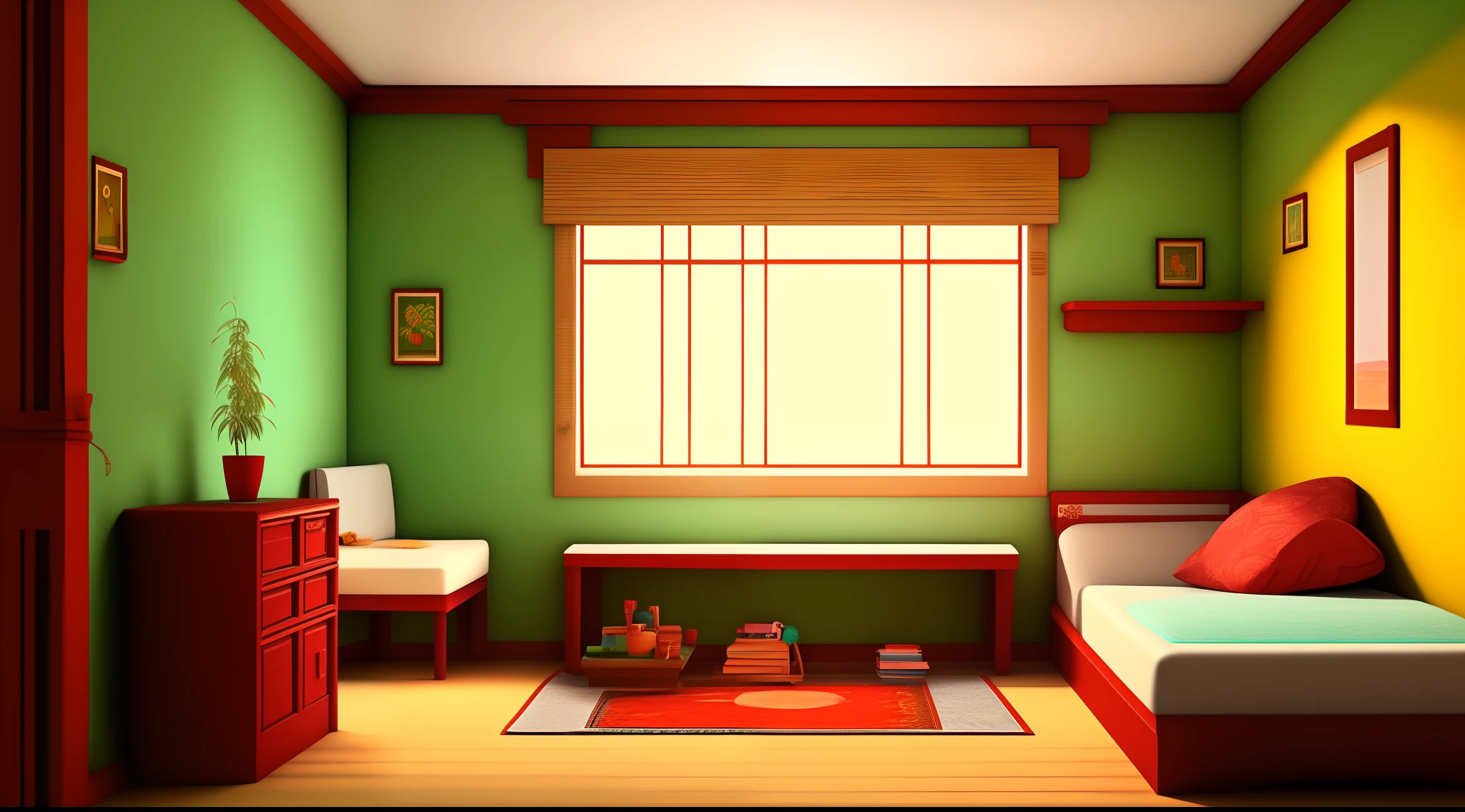 cartoon house room interior, poor house room interior, room , bad condition room interior, a Indian room a small room, Indian room interior