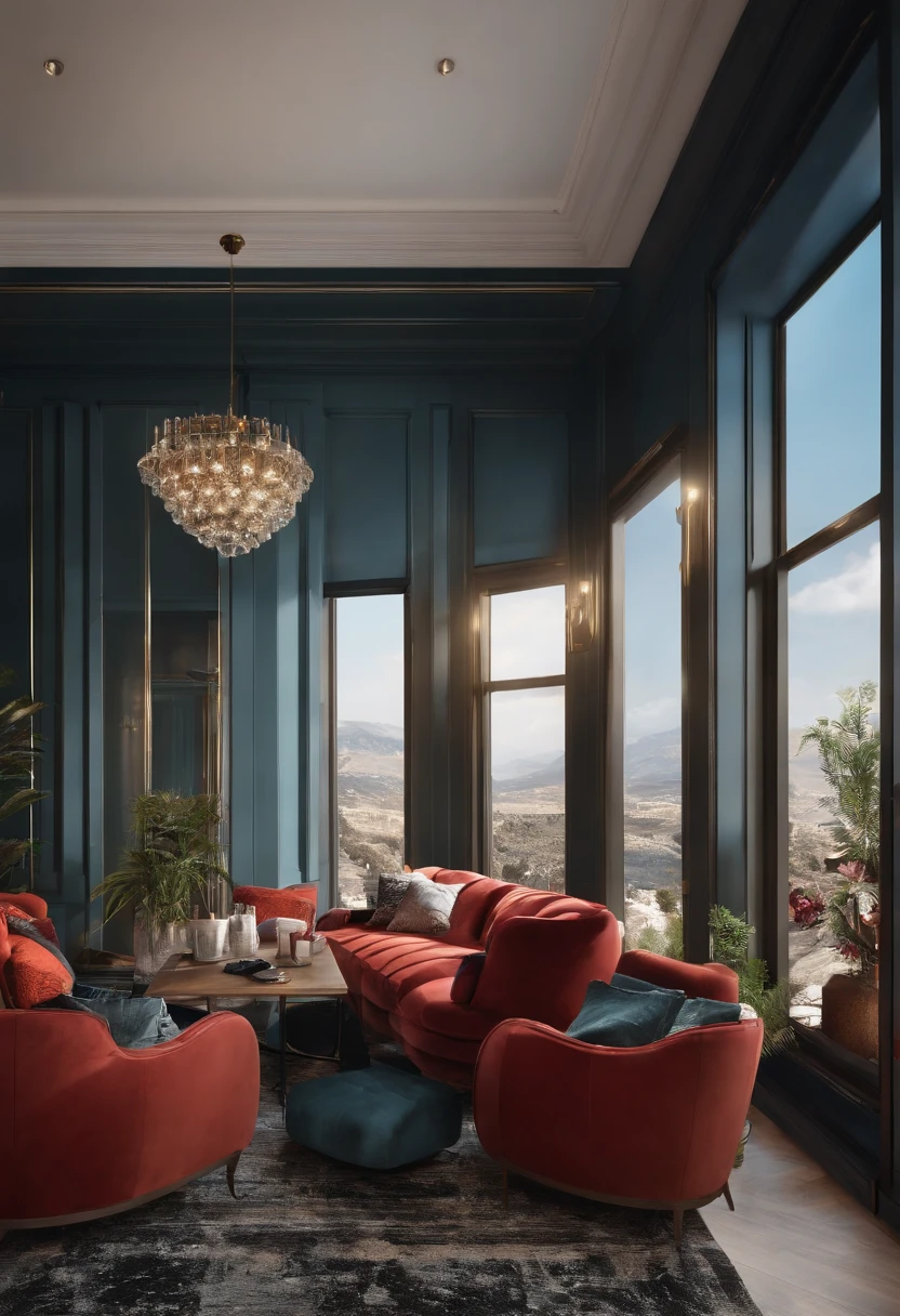 gaming rom,Gorgeous renovation,Refrigerator,cupboard,Wide scene,in a panoramic view,from outside, UHD, high details