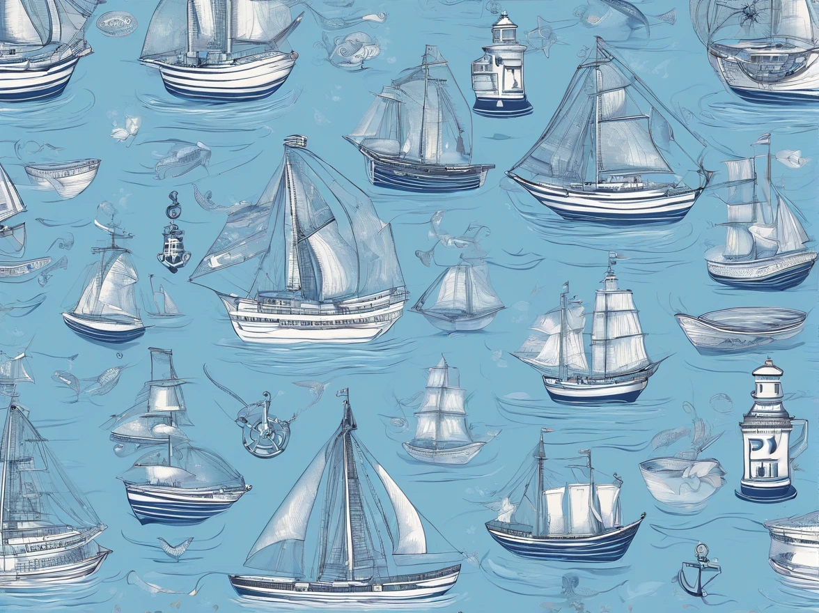 coffeehouse,Marine theme,blue colors,