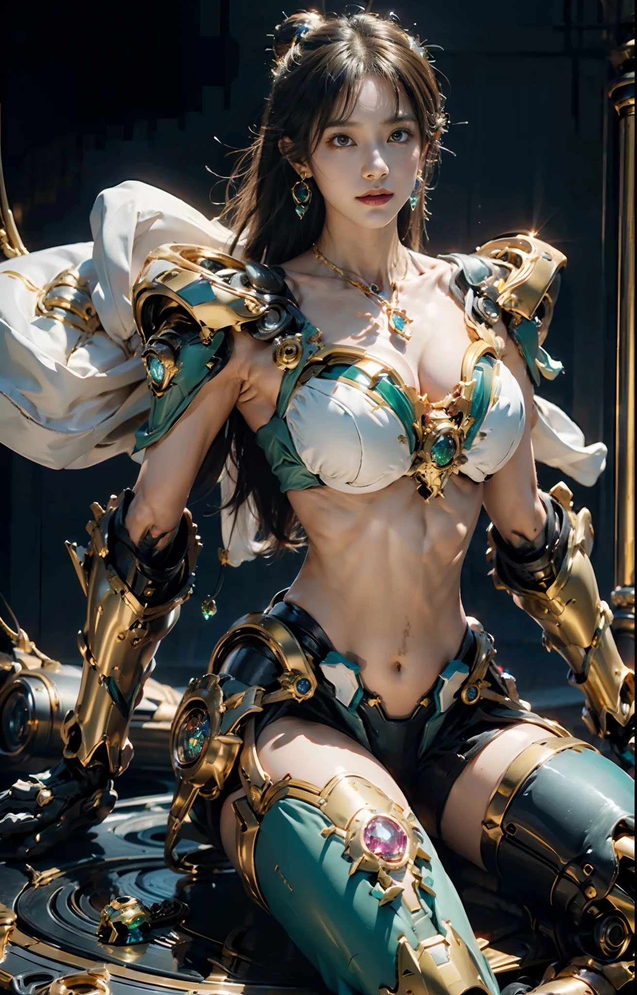 Alien Planet Machine in Space(Dragon Princess 1.5),(Navel exposed)(glowing gemstones:1.3),(Perfect detail face,Detailed eye),BREAK Robot,(Giant Mech),Starry sky,、,、,,sky line,Kamen Rider,(Gaoda:1.4),gold saint,ironman,(mechs)(machinery)(Armored),professional RAW color photos,(Back Corner),(Lie down and raise your legs to expose your buttocks:1.5),(Open legs:1.3),flawless,(wide angles),(Rule of Threes),Perfect legs,(Pendants,)(Color Gemstones)knees bent,Perfect feet,perspiring,water dripping,of the highest quality,masutepiece、,Hyper-Resolution,(realisitic:1.4),1 rapariga,Naked shoulders,Crazy Detail,(Hip Fold:1.5),underboobs,sideboob barbosa,Unrealistic Engine Style,