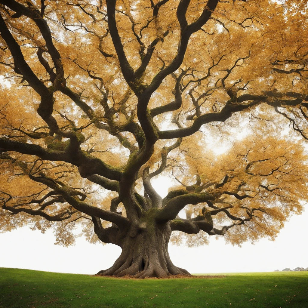 Tree shape The embrace of women and men turns into a leafy tree, Take the root as the leg, Branches like arms, Some leaves fly on a white background,l