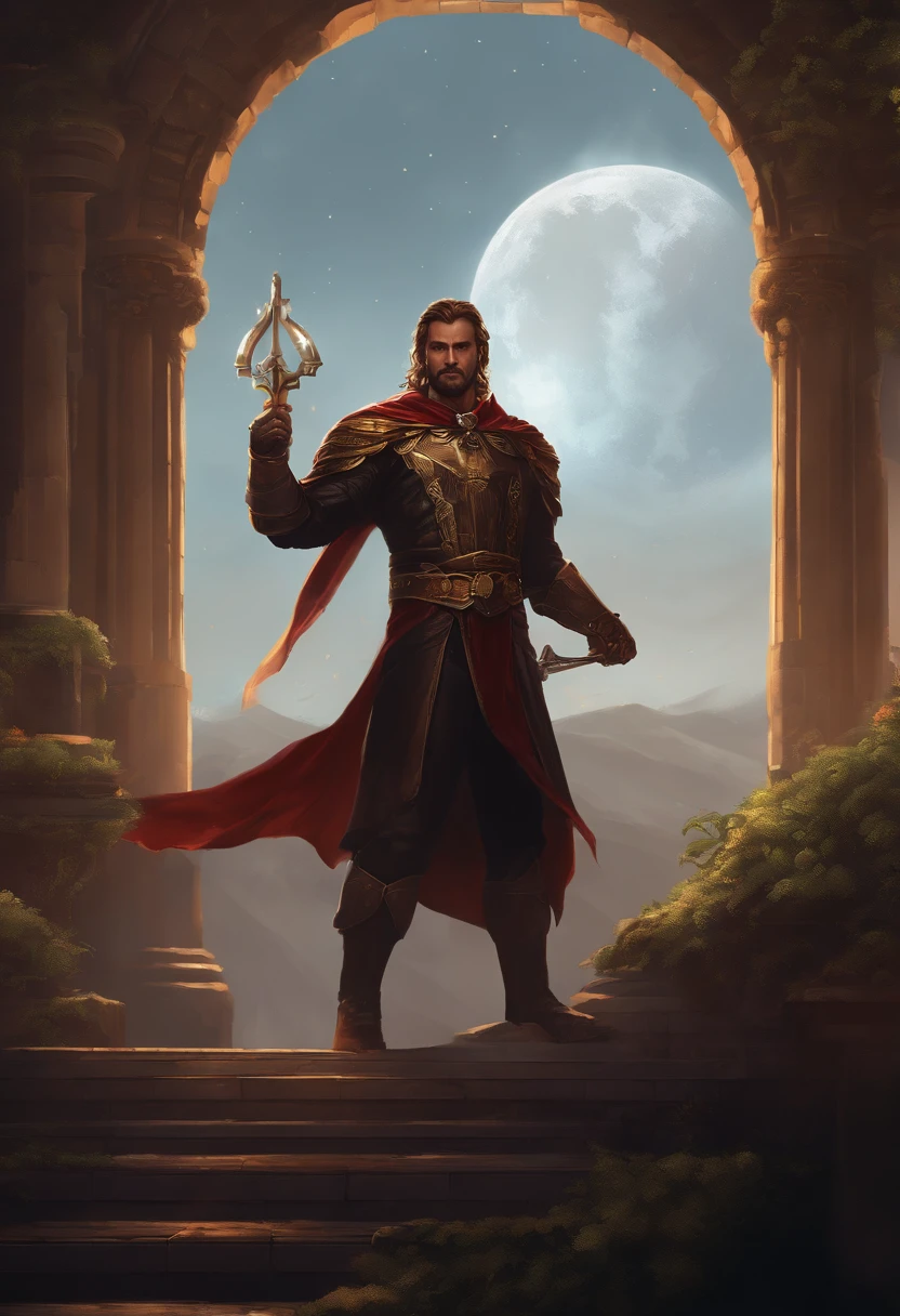 (Image: Epic pixel art, 64 bits) | (personnage: Mince, Heroic pose, Couverture sombre)