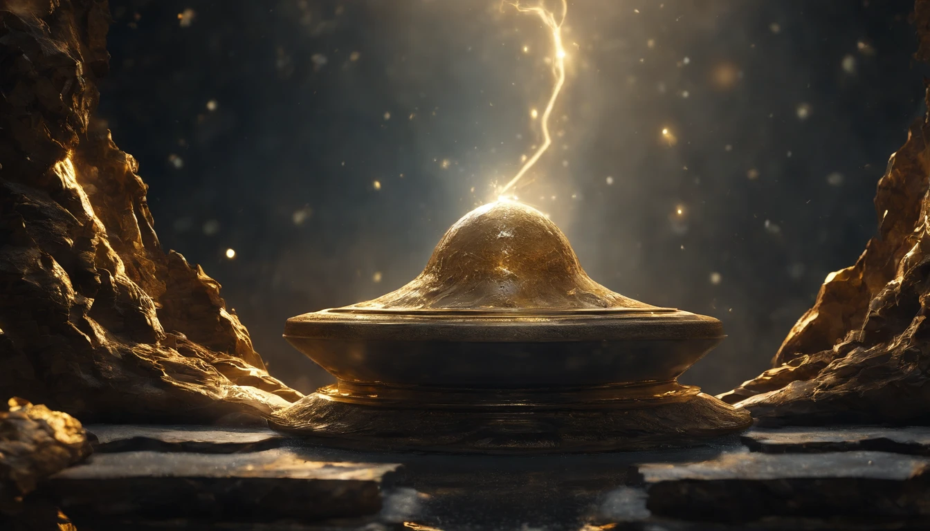 (stocky luminous flux),cosmos space,extra-firce,golden and white beam,(shatter through the asiderite),magnificient,official art,best quality
