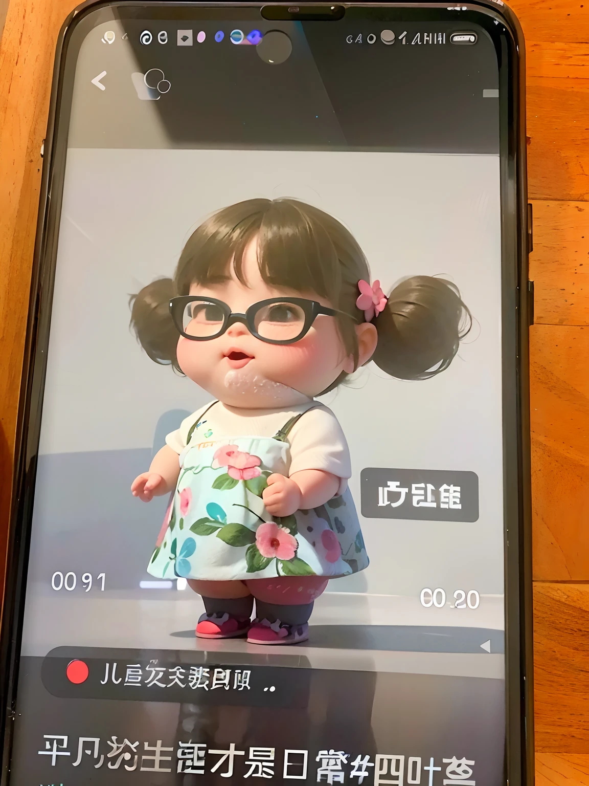 There was a picture of a girl on one phone, cute pixar character, depicted as a pixar character, pixar doll deep focus, 8K)), iphone picture, iphone video, iphone detailed photo, pixar character, pixar cute character design, trending on cgstation, 8K!!, low quality video, 8 k uhd character details, an animated character