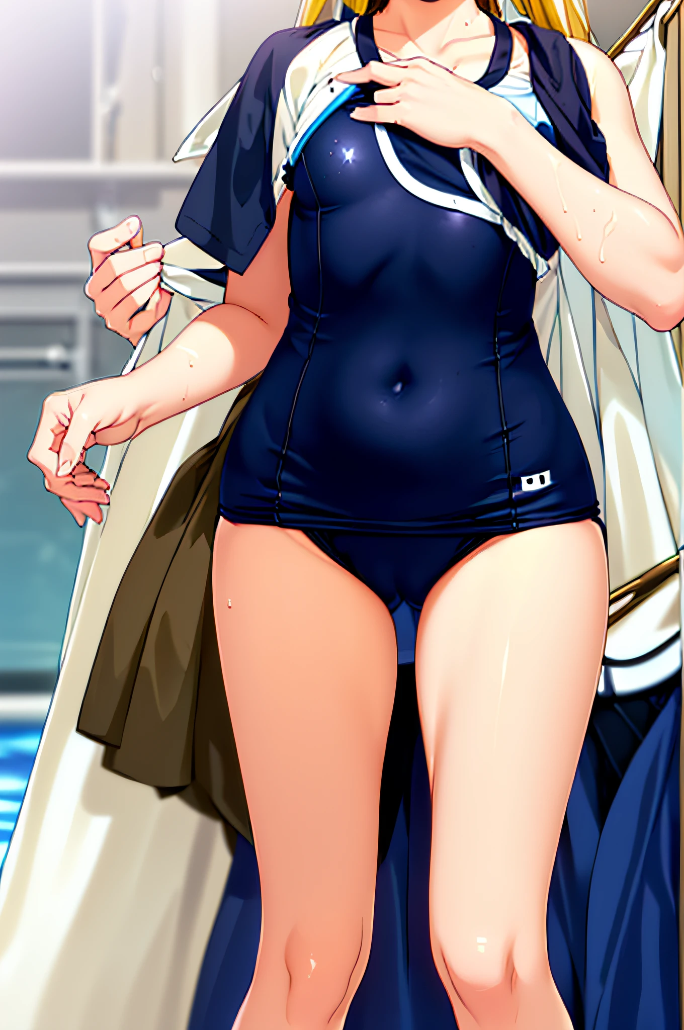 Life activities, 1girl in, (dress room:2.5)),(masutepiece:1.2),Outdoors,Best Quality,Best Beautiful Girl, High resolution, Unity 8k壁纸, (Illustration:0.8), Perfect Lighting, extremely details CG, (Perfect hands, Perfect Anatomy),model poses,Eyes open,(masutepiece:1.2), Best Quality, Fate Testarossa, 1girl in, Long hair, Twin-tailed, a black ribbon,((School swim wear:1.5)), Park, High resolution, Unity 8k壁纸, (Illustration:0.8), extra detailed face, Perfect Lighting, extremely details CG, (Perfect hands, Perfect Anatomy),masutepiece, Best Quality,Cowboy Shot,((Be undress:2.0)((Be undress:2.0))((Be undress:2.0))((Be undress:2.0))((Be undress:2.0))((Be undress:2.0))((Be undress:2.0))((Be undress:2.0))((Be undress:2.0))((Be undress:2.0))((Be undress:2.0))((Be undress:2.0))((Be undress:2.0))((Be undress:2.0)))((Be undress:2.0)),(('NSFW:2.0),red blush,9age、tiny chest,