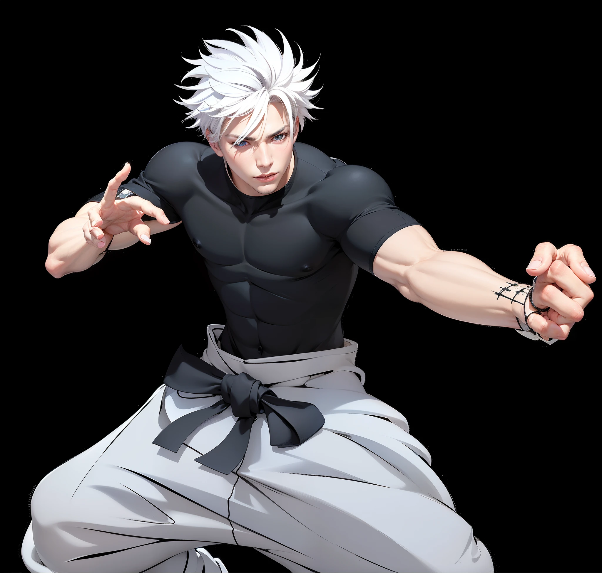 Best quality, ultra high resolution, ultra-detailed,realistic,18 years old,boy,8k,Luffy,one piece,White flame hair,Luffy gear 5, Korean boy face,Naruto hair,white hair,hair up,Naruto,