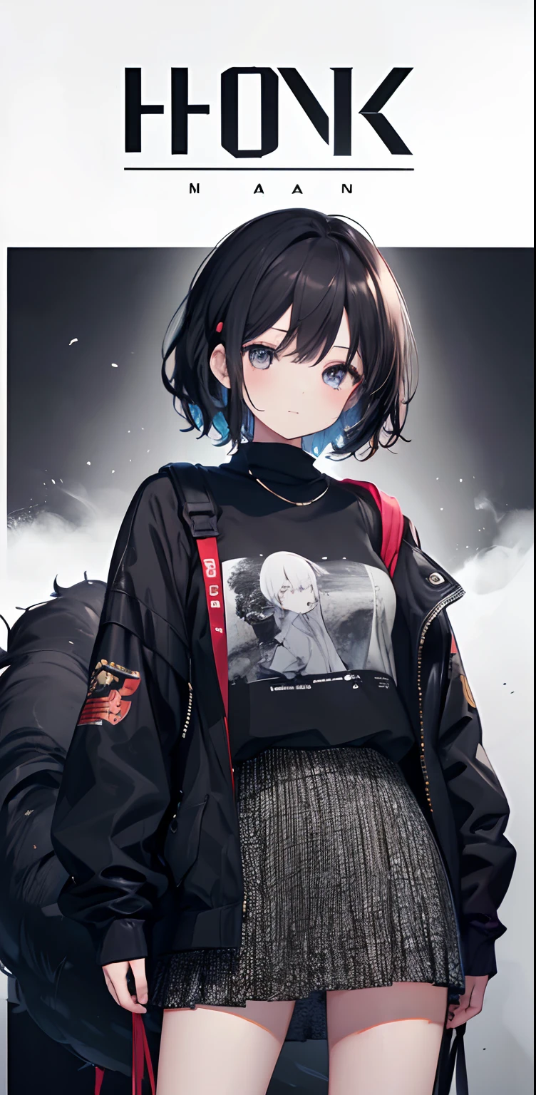 (masterpiece、superior quality、high resolution)、Kana Arima \(Oshinoko\), full of shyness、short brown hair、Bob Hair、white blush、wavy mouth、(((dramatic)))、(((brave)) )、(((vehemently))))The film poster appears as the central character。She is happy in the center of the poster、Wearing an idol costume of black white gold colors、smiling。The background is dark and rough、I feel as if drunk。Text is bold and eye-catching、Catchy slogans add to the overall drama and excitement。Color palette is dominated by dark colors.、Bright dotted colors、Make your poster dynamic and visually impactful、Tachi- e( Magazine: 1.3) majestic、Curled、Surroundings、Touch、Scene、Text、Copper、Bold、attention-grabbing、Titles、fashion、font、Captivating、Titles、large、attention-grabbing、modern、trendy、concentration、elegant、1 girl in、 a miniskirt