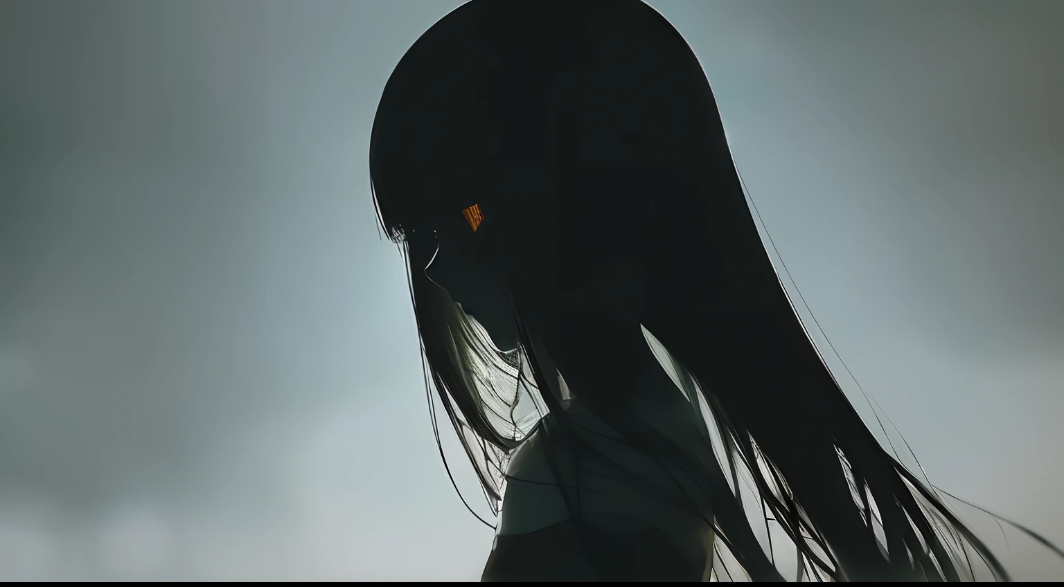 (a very delicate and beautiful）、The human、Offensive photo、独奏、（silhuette）、（With movement）、dark backgrounds、Black figure、（silhuette）、skinny  body、scary atmosphere、single body、mournful、1 persons、Bloods、