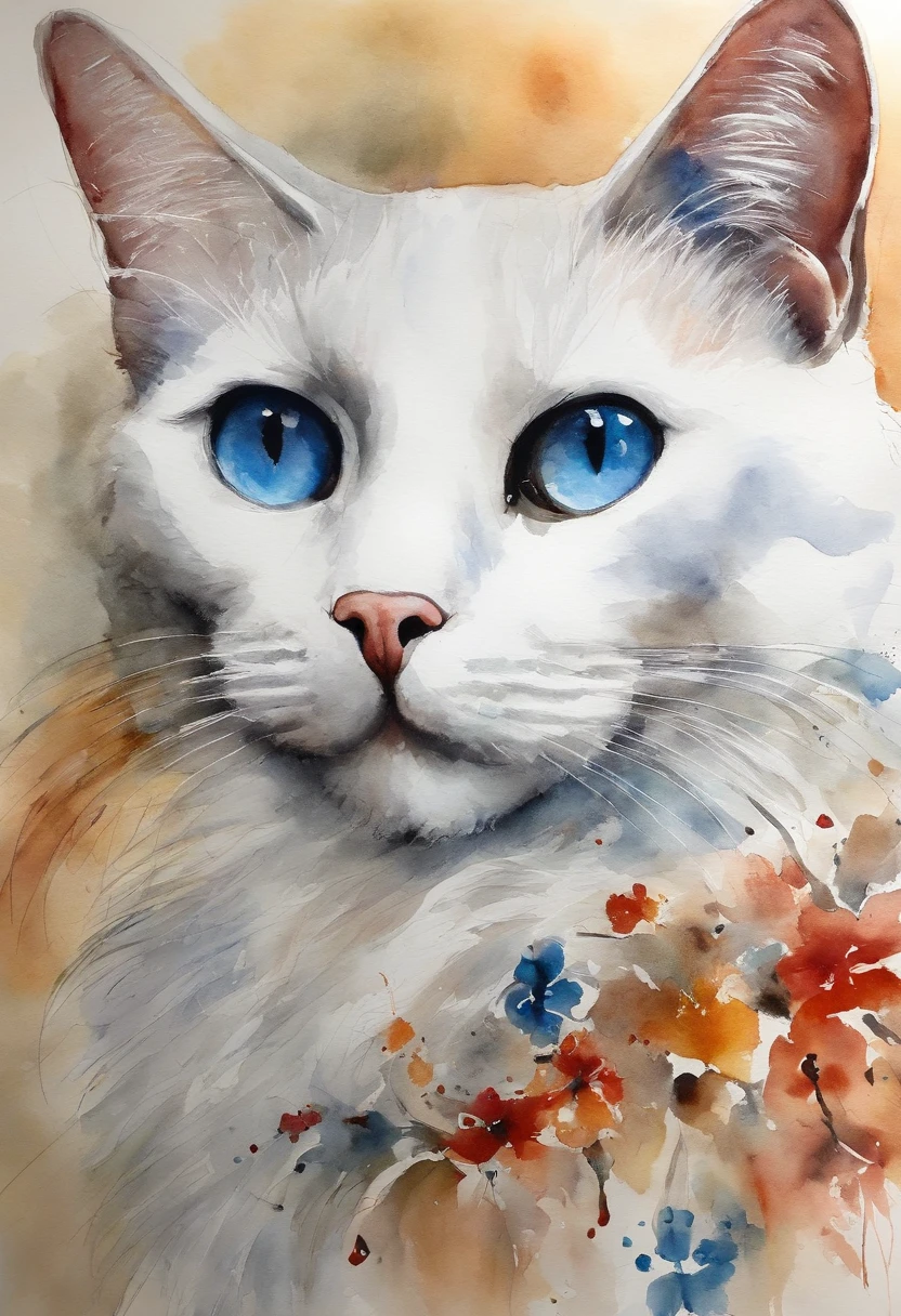 catss、Beautiful skin、Blue eyes
