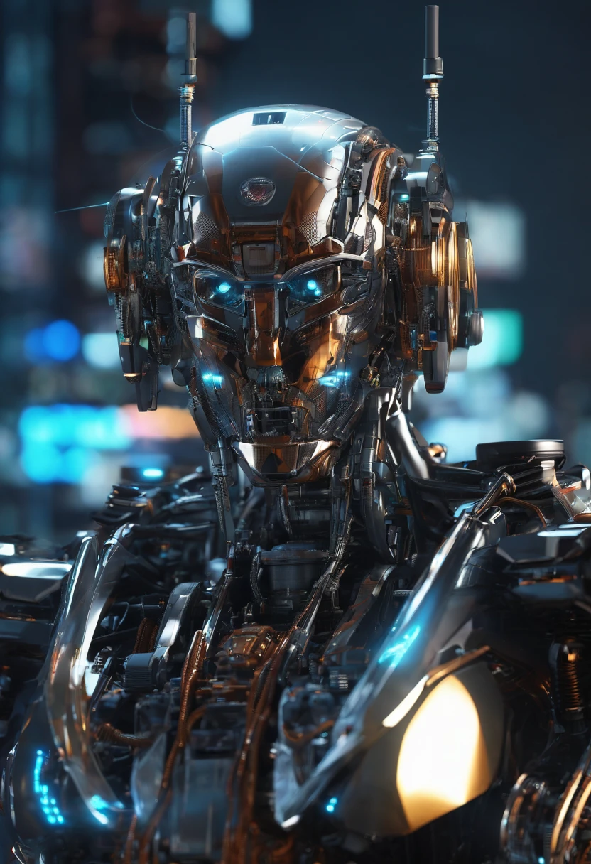 The Car , Science fiction, Front view, sense of science and technology, C4D, OC renderer, illusory engine, High detail, industrial design, 8K HD, Studio light, Retro