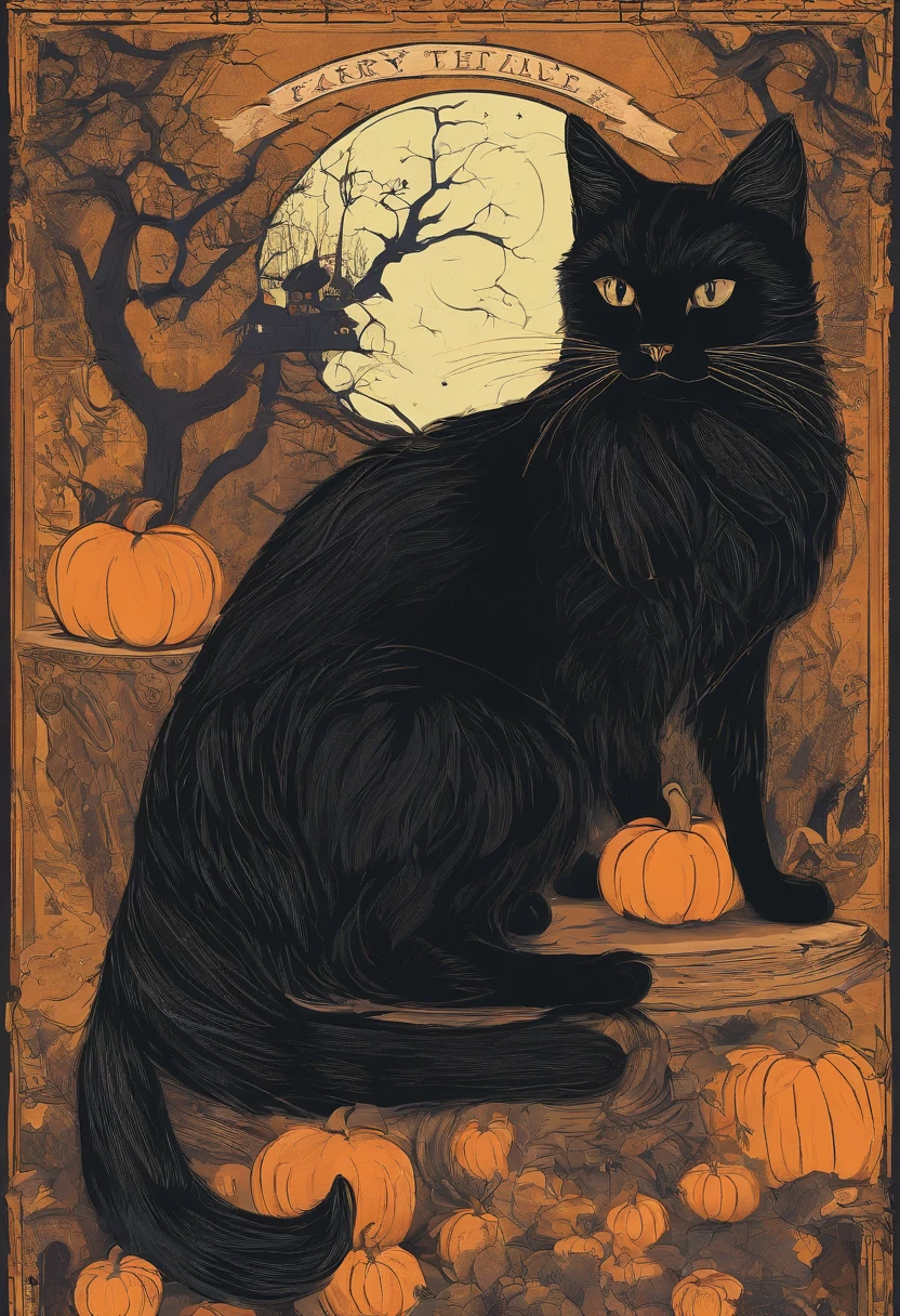 Cat Halloween Party，（Black cat），Mofumofu
