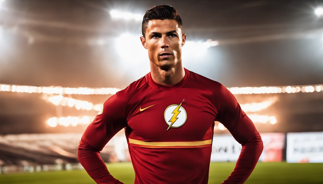 Cristiano Ronaldo doing fire flame

