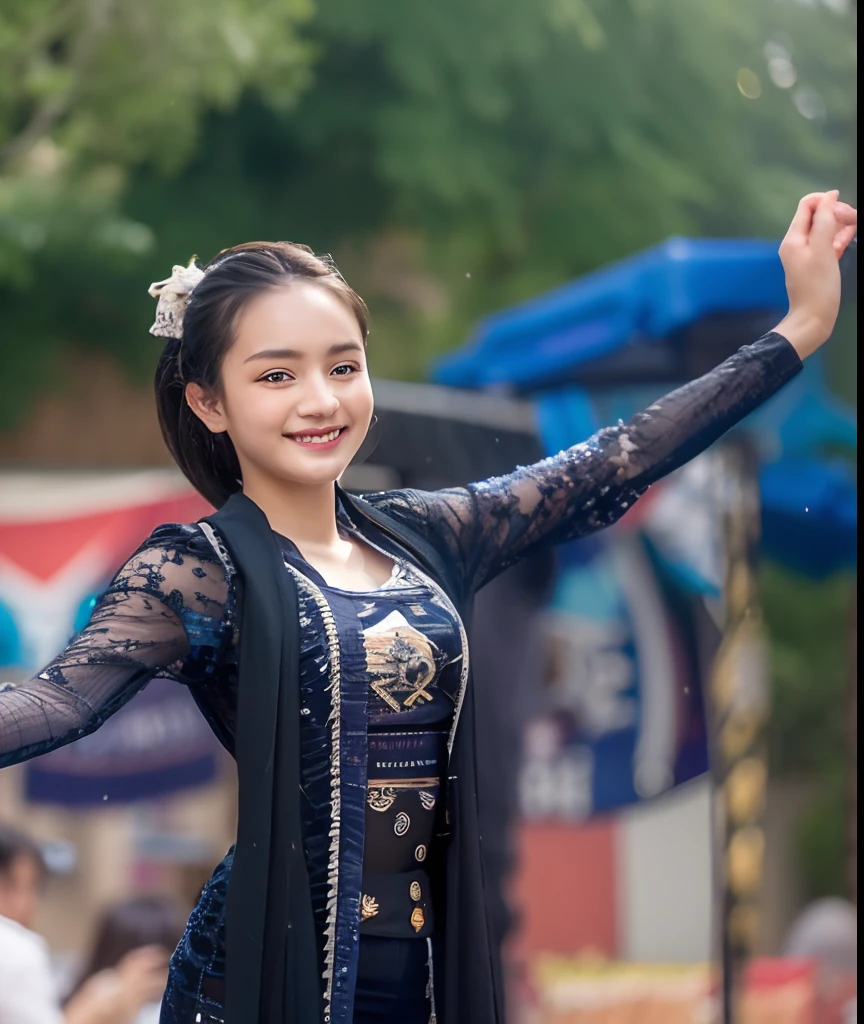 (Highest quality:1.5)、(masterpiece:1.5)、(8k:1.5)、((Elementary school student appearance:1.7))、(Flat Chest)、(arabic dancer costume:1.5)、Braid、Angle from below、smile、(The background is the hotel:1.7)、whole body、Hotel Bed、(2 people:1.5)