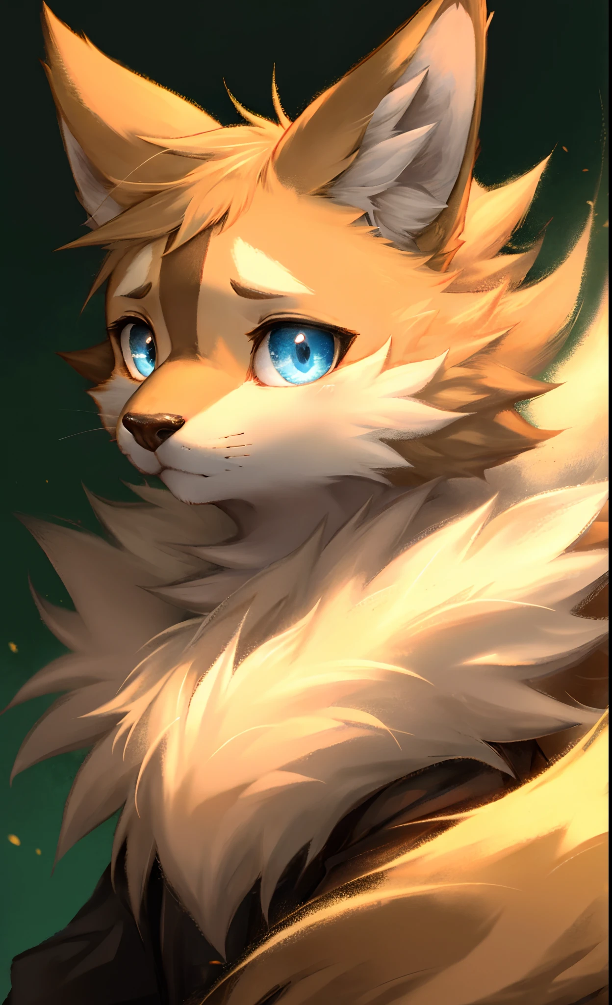 furry, cute face, ambient light, ultra detailed fur, volumetric light,