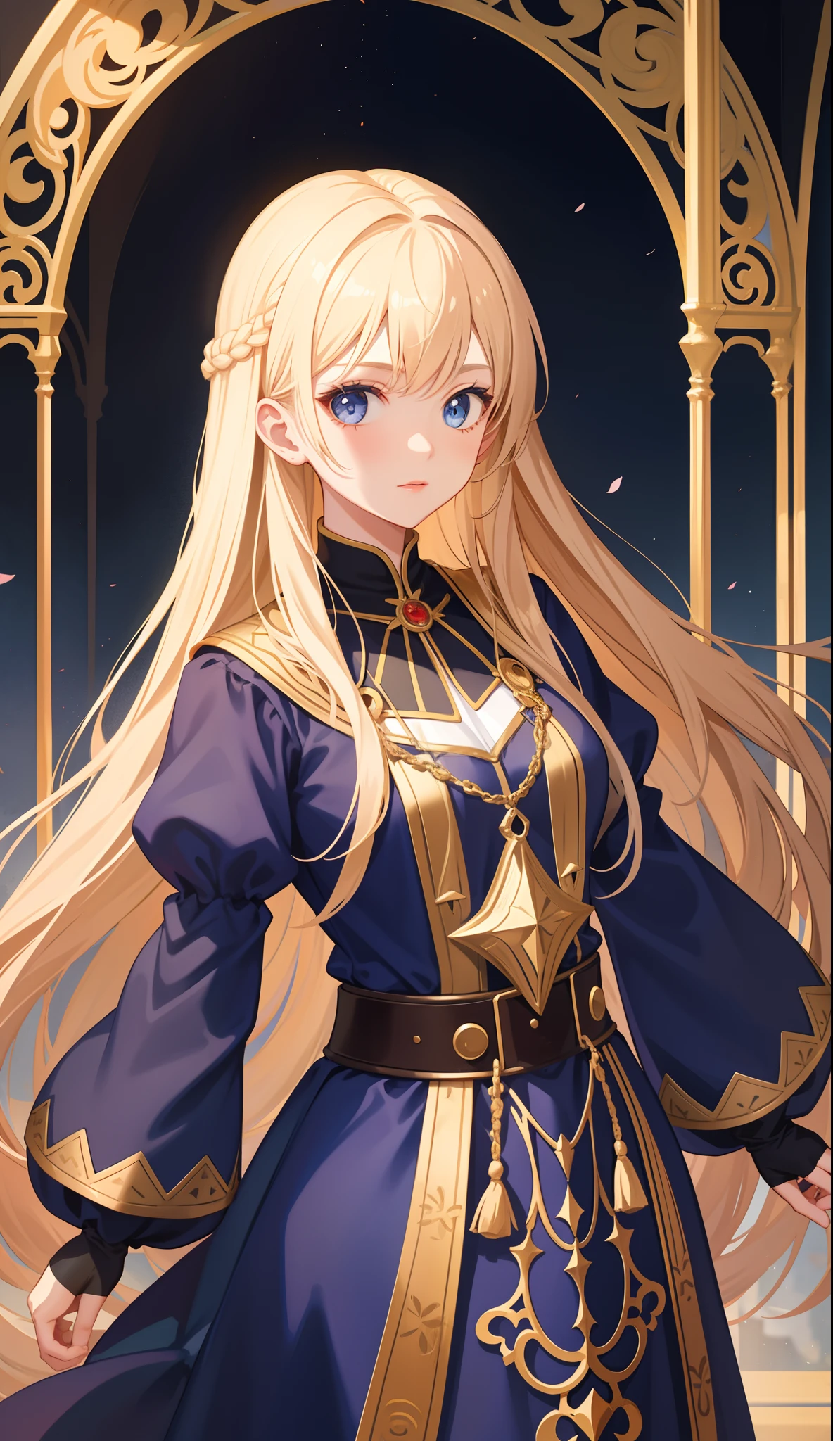1girl in、AS-Adult、medieval Europe、Gorgeous、traditional clothes、Upper body portrait、