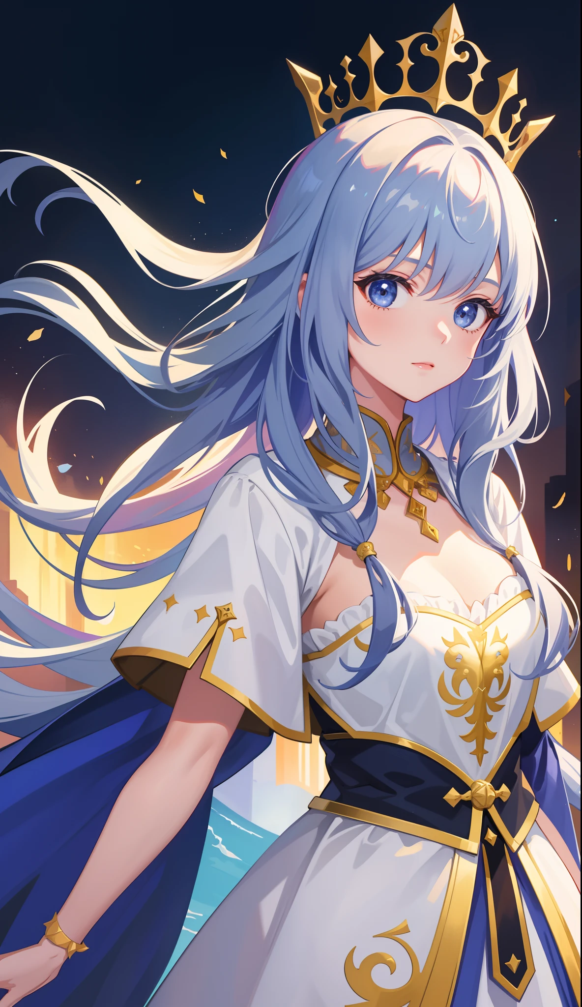1girl in、AS-Adult、Medieval Europe、ball、A Princess、Upper body portrait、