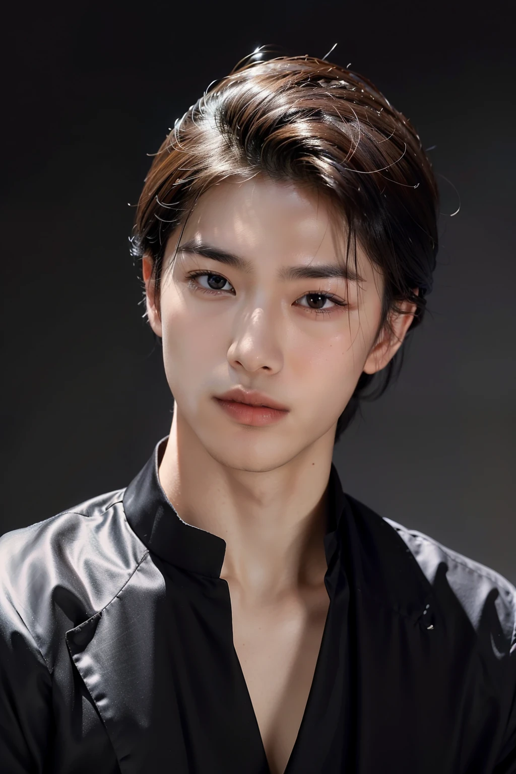A Chinese man,Young and handsome。He has a handsome face,Slightly angular,The lines are resolute and soft。His skin appears a healthy bronzer,Revealing a subtle scent of sunshine。His slender and well-proportioned body reveals health and strength。
His eyes were deep and bright,Like two vibrant black gemstones,Shining with wisdom and courage。He trimmed his eyebrows slightly,Lock gently,It gives a contemplative mystery。
His thick black hair stretched naturally,Slightly fluffy,Gently bend from the forehead。Whether it's wind or sun,His hair has a healthy shine。
His lips are clearly lined,Slightly upturned,Exudes a confident and soft smile。His chin is firm and powerful,It gives the impression of firmness and determination。
He wears well-fitting clothing,Show fashion and taste。Whether it's formal or casual wear,He has always been able to show a personal style that makes a difference。