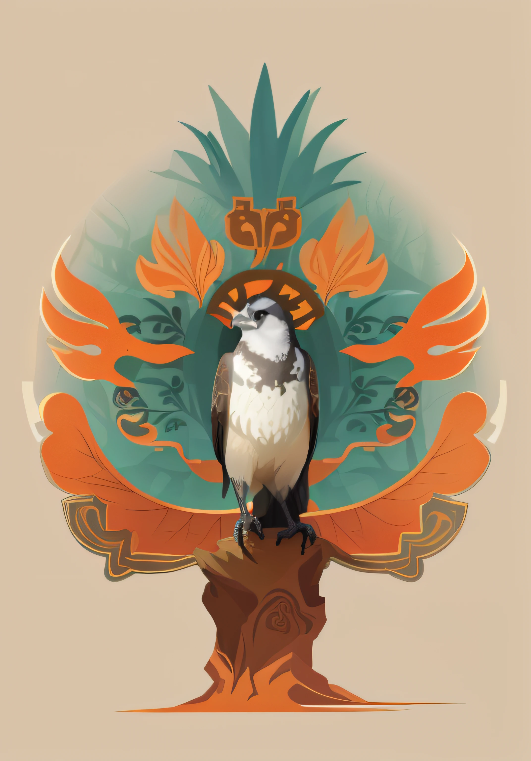 filigree,Add forest background,Add other birds