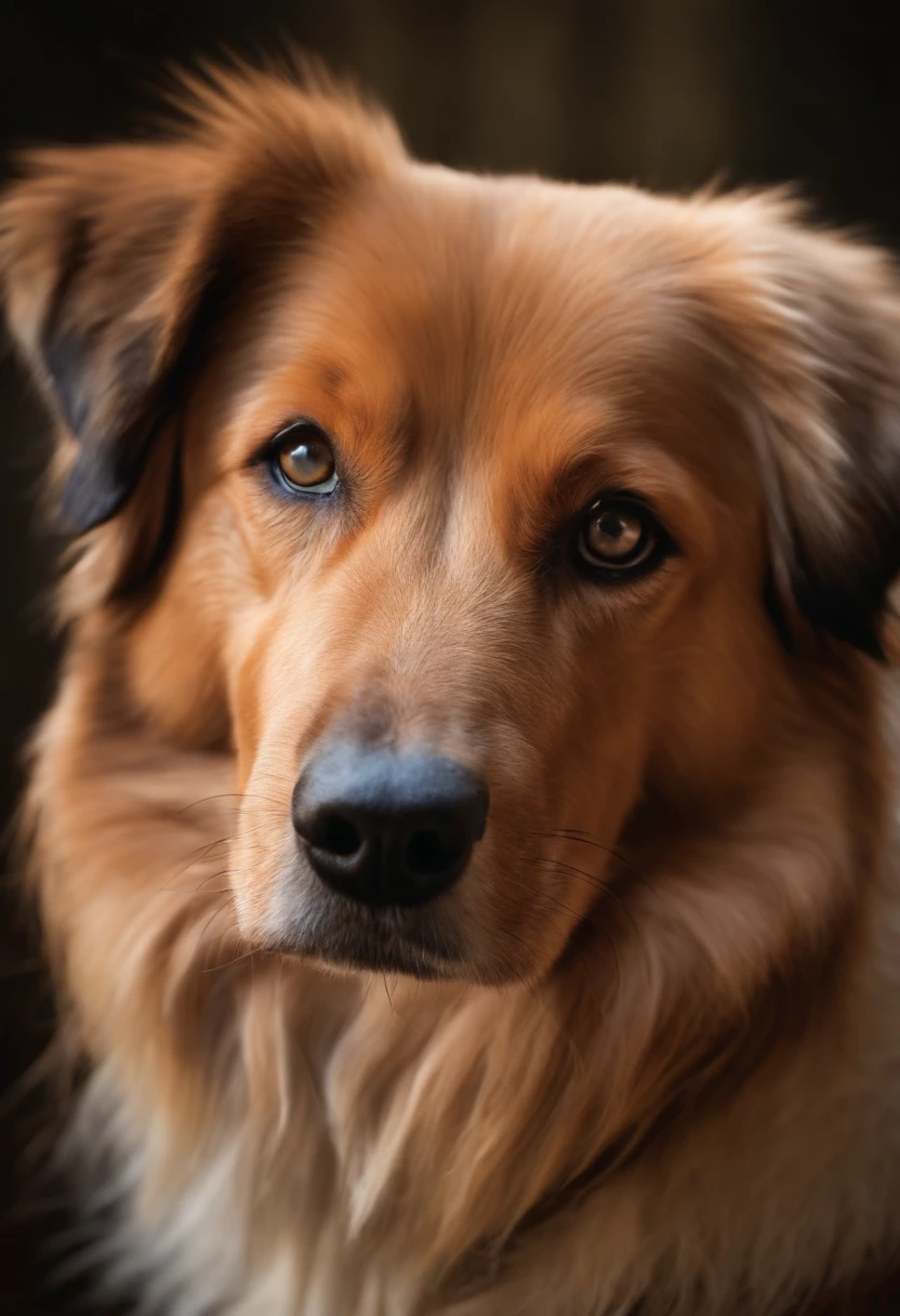 A dog exactly like the one in the photo,photorealistic,detailed fur,strong anatomy,beautiful eyes and nose,realistic lighting,vivid colors,high-resolution,sharp focus,studio lighting.