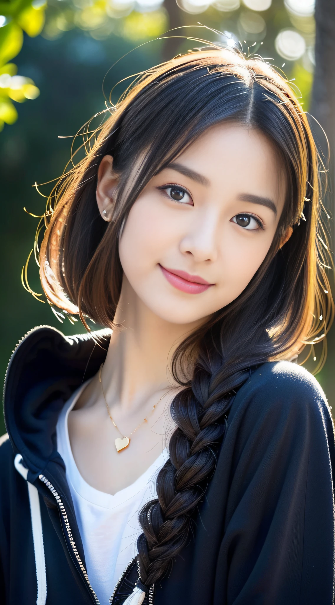 (((32K,very high res, high detailing, highly accurate,Masterpiece Girl 1))),Raw photo & realistic atmosphere,beautiful dark blue eyes,Detailed mouth,Glossy lips,Detailed eyebrows,Soft white skin that shines with every detail,,Eyes drawn in detail、Very beautiful eyes with azure eyes,Detailed lips、Very beautiful face,Very well-formed face、Lifelike face,shiny beautiful lips,Beautiful eyebrows,Infinite reality,Best design,(Insanely cute sober and modest Japan 18-year-old girl,,Toned body,Perfect Gal Leader Model,Beautifully shaped breasts,Very cute beautiful girl,Little Girl:1.5),Best Natural Makeup,Japanese ido,Korean Idols,Young sensual idol,Moist eyes,Dark beautiful eyes,Beautiful butt,beauty legs,,camel's foot,:1.3),超A high resolution、,Natural and realistic face,Back lighting,Pure eyes are too cute,(((photorealisim,Photograph the whole body))),,Reality Live Action,(simple earrings,Necklace Arm,Watches,Glossy Nail Art Black and Purple Nylon Zip Hoodie Camping Fashion,Braided blonde short hair,独奏,Lori,Smile faintly,full body Esbian:1.7),(Show full-body fashion,with light glowing15Year old schoolgirl,Outdoor Hats,Sit down and make a bonfire at a solo camp:1.8)
