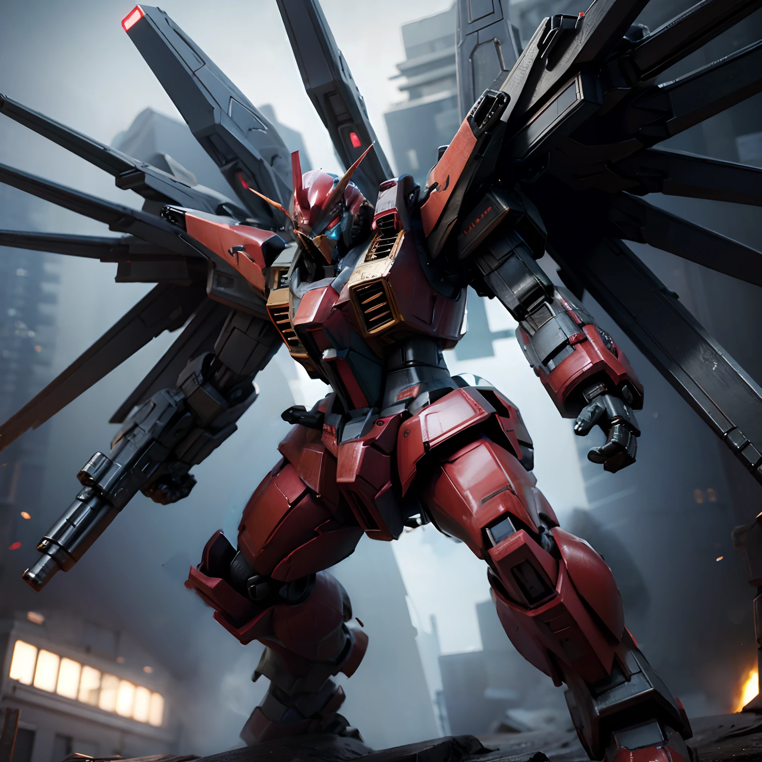 Gundam's red armor