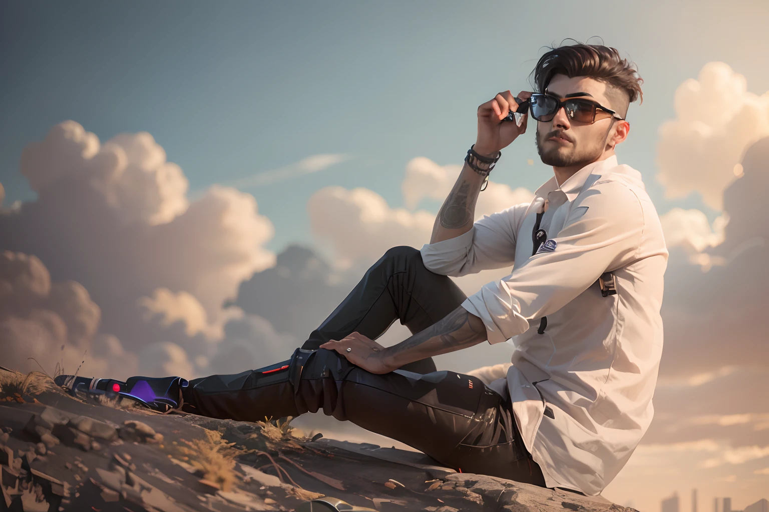change background cyberpunk handsome boy, realistic face, 8k, ultra realistic