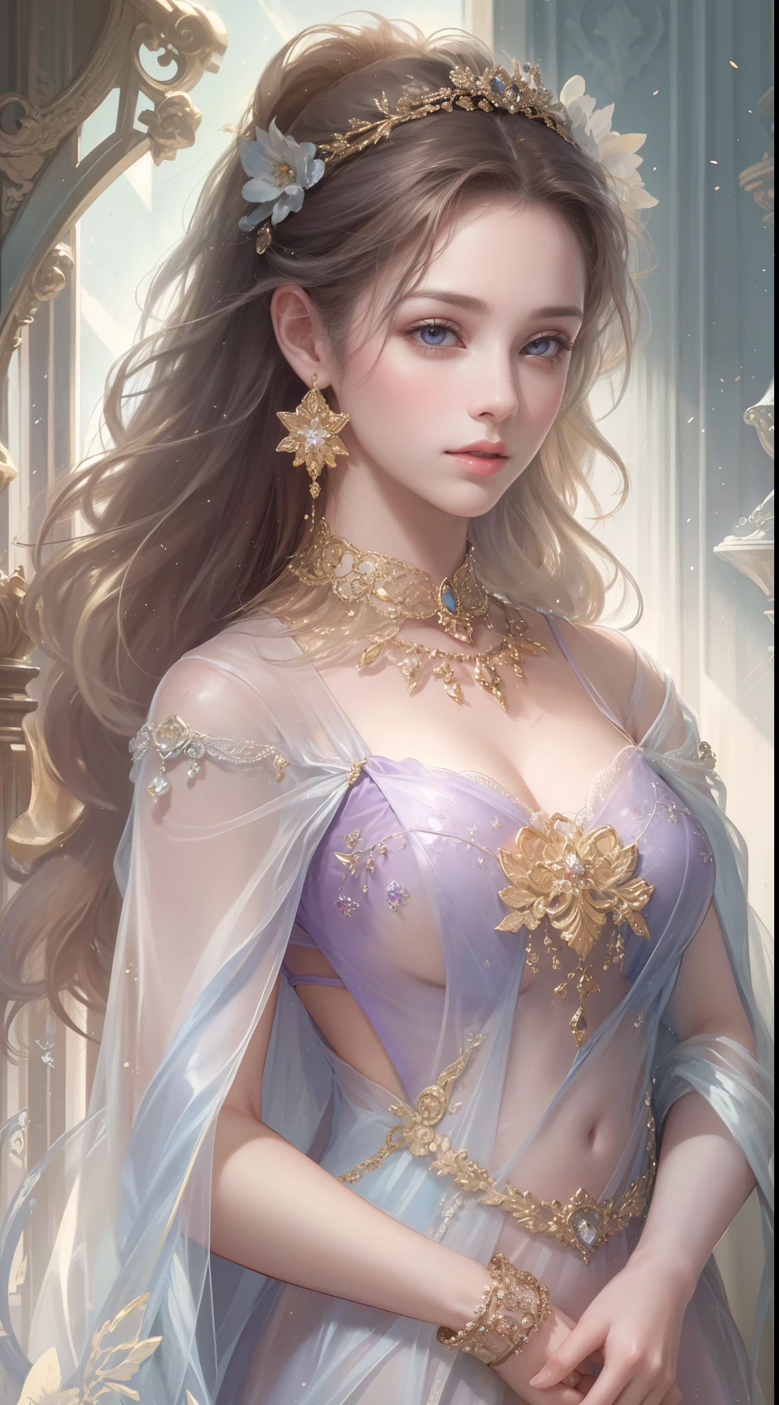 ((highest quality)),(Ultra-high resolution),(Very detailed),(Detailed Description),((The best CG)),(A masterpiece),Ultra-precise art,amazing drawing art,(Art with precise details:1.5), (woman:1.5), ((Immoral Lady:1.6))