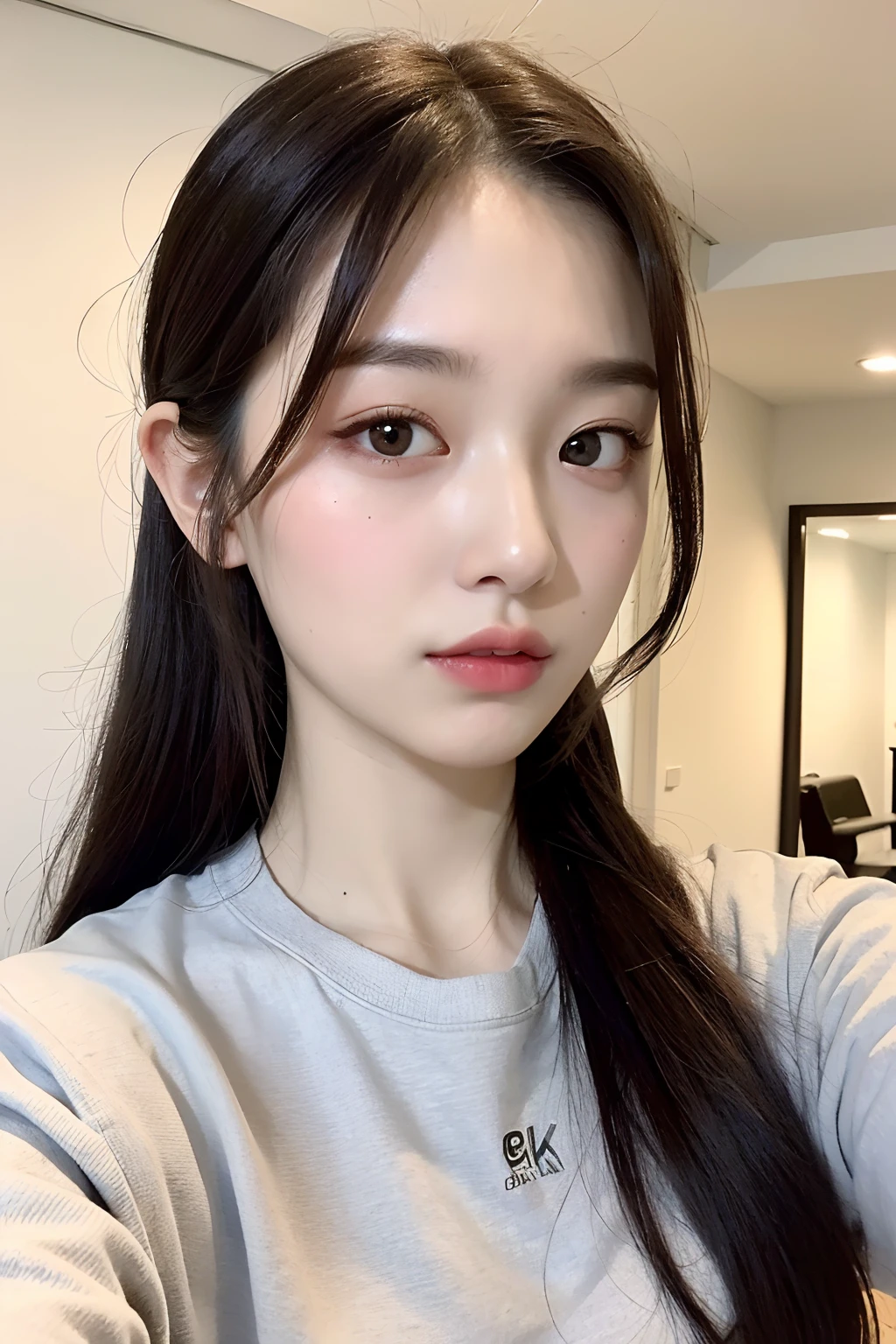 exquisite facial features，good face shape，Very detailed details，White，Sense of light and shadow