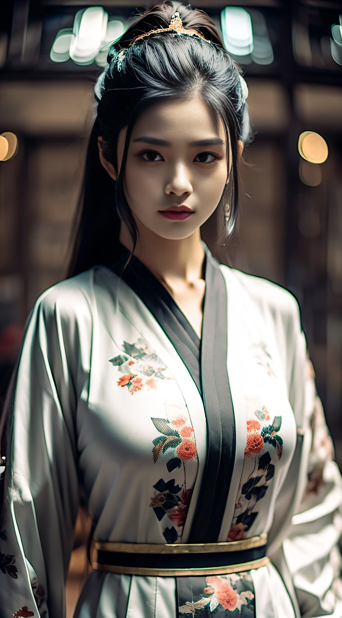 masterpiece, best quality, wuxia 1girl, white porcelain skin, tight, erect