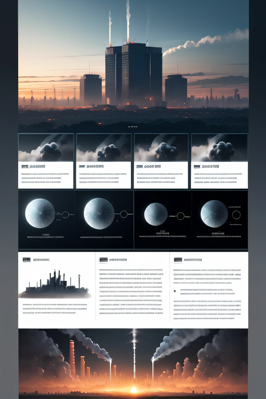 a nanotechnology and air pollution related A4 size page template