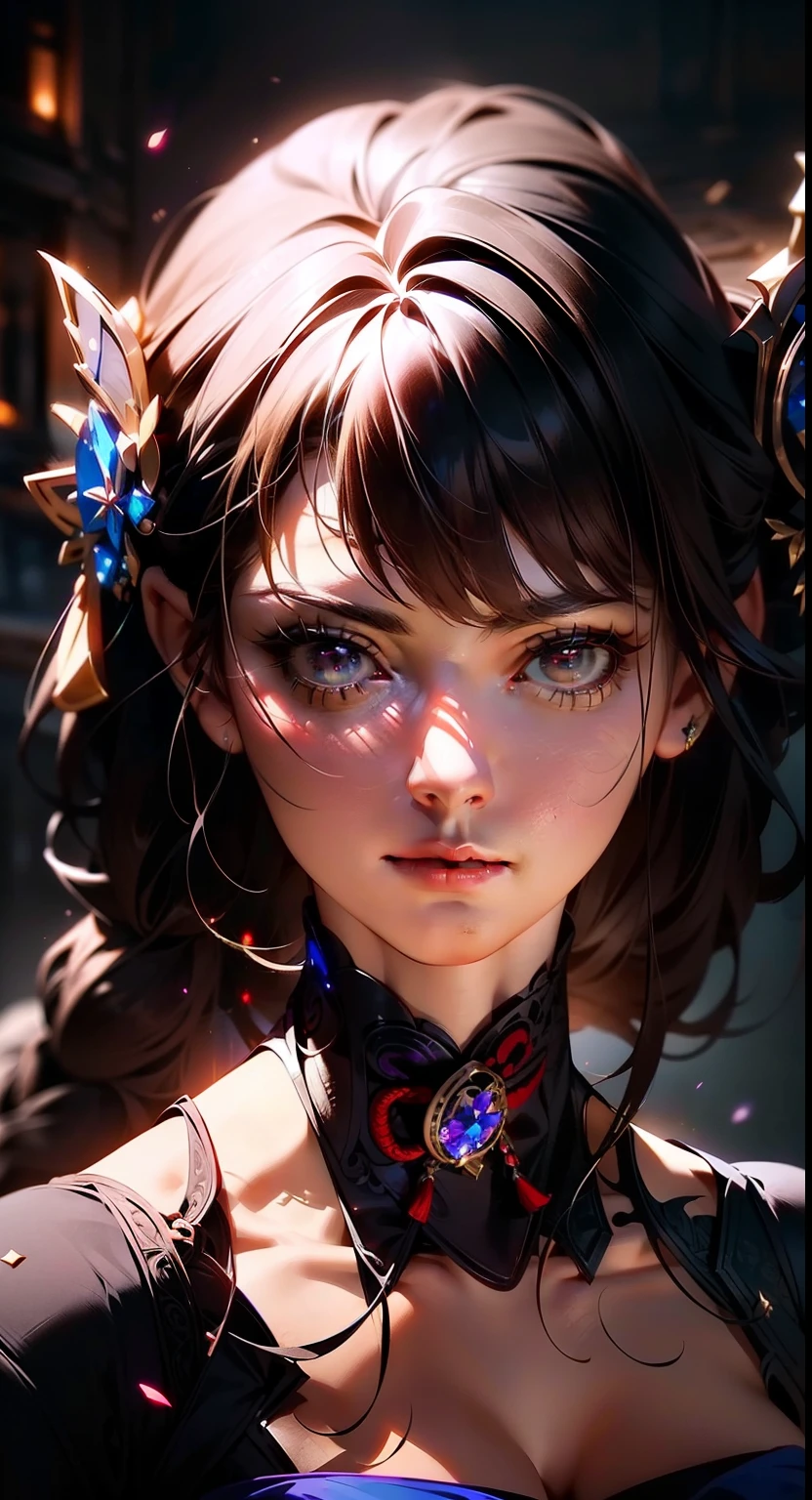 Goddess, character from game genshin_impact, light tray, (masterpiece, best quality:1.2), 8k, insane details, intricate details, hyperdetailed, hyper quality, high detail, ultra detailed, professional, HDR, realistic, ray tracing reflection, 1girl, goddess, cinematic lighting, ornate, ornament,