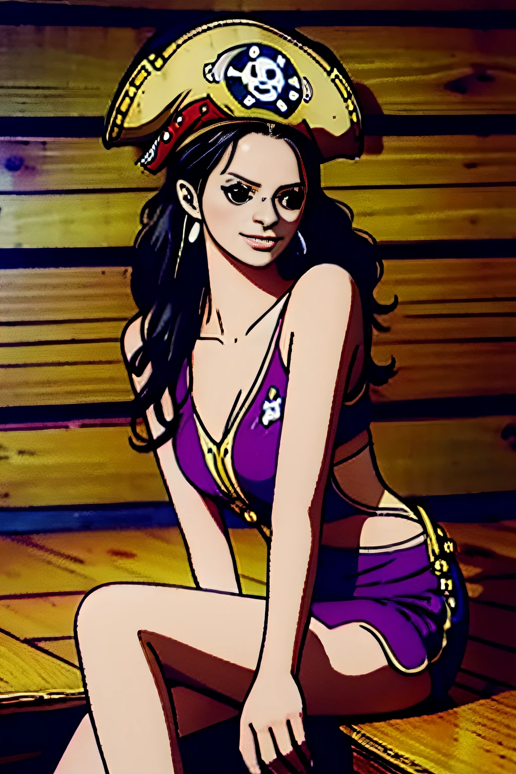 1girls, Niko Robin,  realistic, ultra detail