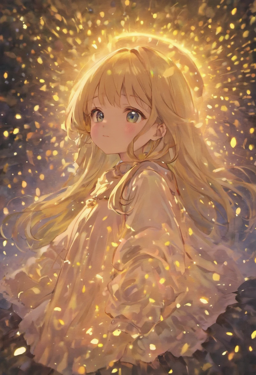the night,Lolita style clothing,Cartoony,Chubby girl and littleugging each other,Glowing fireflies around,,Cute and cute,KIDS ILLUSTRATION,Glow effects,Dingdall effect,depth of fields,high light,Real light,Ray traching,oc rendered,Hyper-realistic,best qualtiy,8K,Works of masters,super-fine,Detailed pubic hair,Correct anatomy,sharp focus on eyes,Bokeh,Facial features are carefully depicted