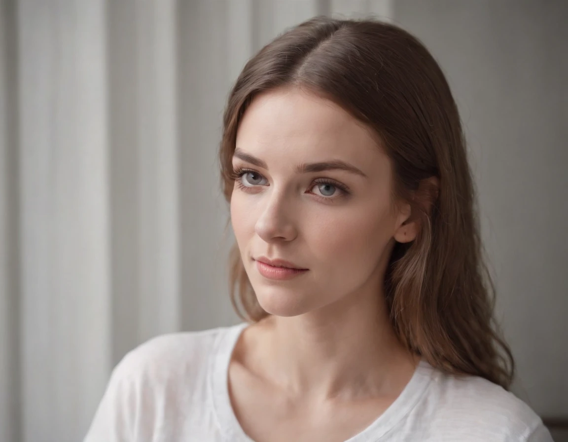 Beautiful lady, dark makeup, hyper detailed photography, soft light, full portrait, cover, big breast, breast detailed, best quality, (beautiful face detailed, detail skin texture, ultra-detailed body:1.1) brown hair , Hazel Eyes 26 Years women