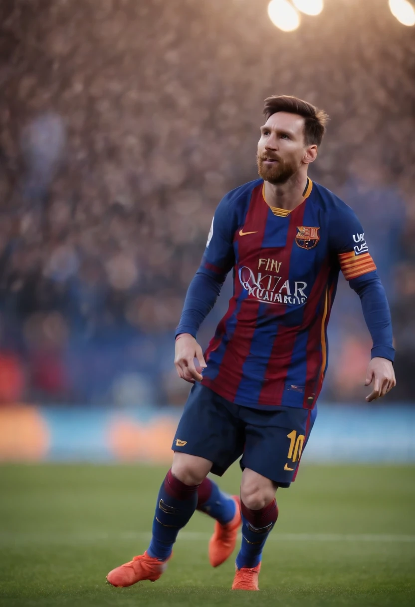 Lionel Messi, (pixar style) (masterpiece:1.2) (bokeh) (best quality) (detailed skin) (detailed texture) (8k) (claymation) (cinematic lighting) (sharp focus