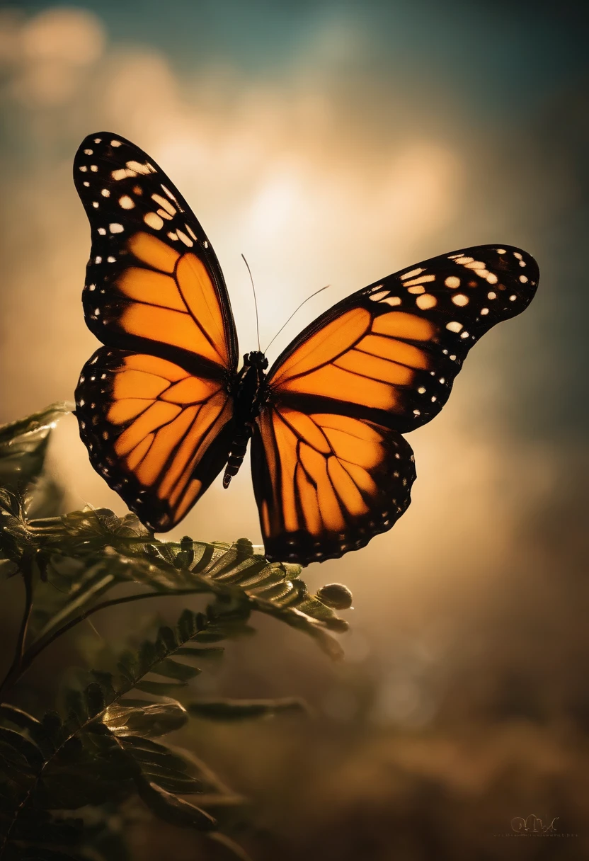 The title is a surreal future digital antique,。glass,llight rays,Reflectors,A high resolution,real textures,High-quality butterflies,sense of science and technology,Strange shape combination