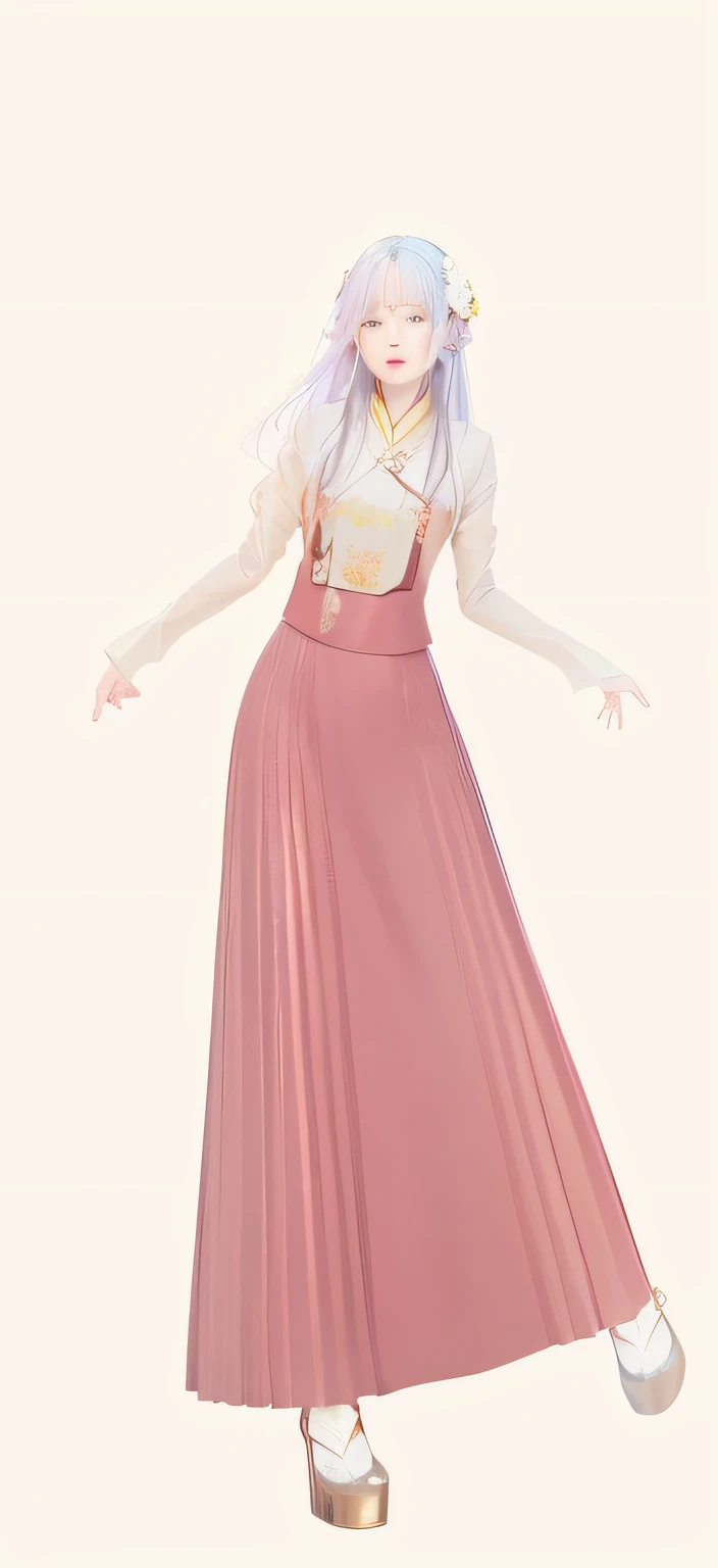 (best quality,4k,8k,highres,masterpiece:1.2),ultra-detailed,(realistic,photorealistic,photo-realistic:1.37),traditional Chinese,beautiful girl,ancient inspiration,colorful clothing,ornaments,loose flowing hair,delicate features,rosy cheeks,hint of a smile,serene expression,traditional hanfu,elaborate embroidery,detailed patterns,elegant pose,graceful movements,shimmering silk,ethereal atmosphere,soft natural lighting,harmonious color palette,hints of red and gold,subtle mist,lotus flowers,peaceful garden,serene background music