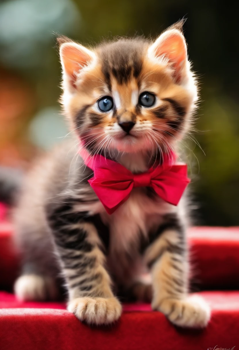 Kitten on the stage catwalk