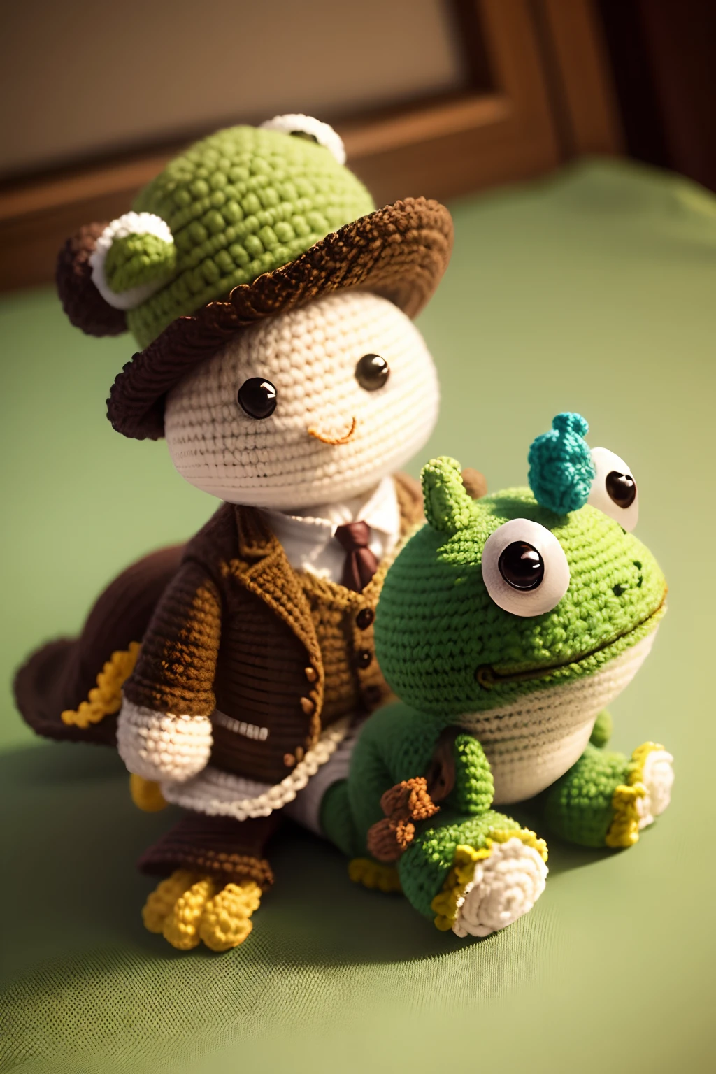 Mr. Toad - crochet toy, crochet frog, crochet toad