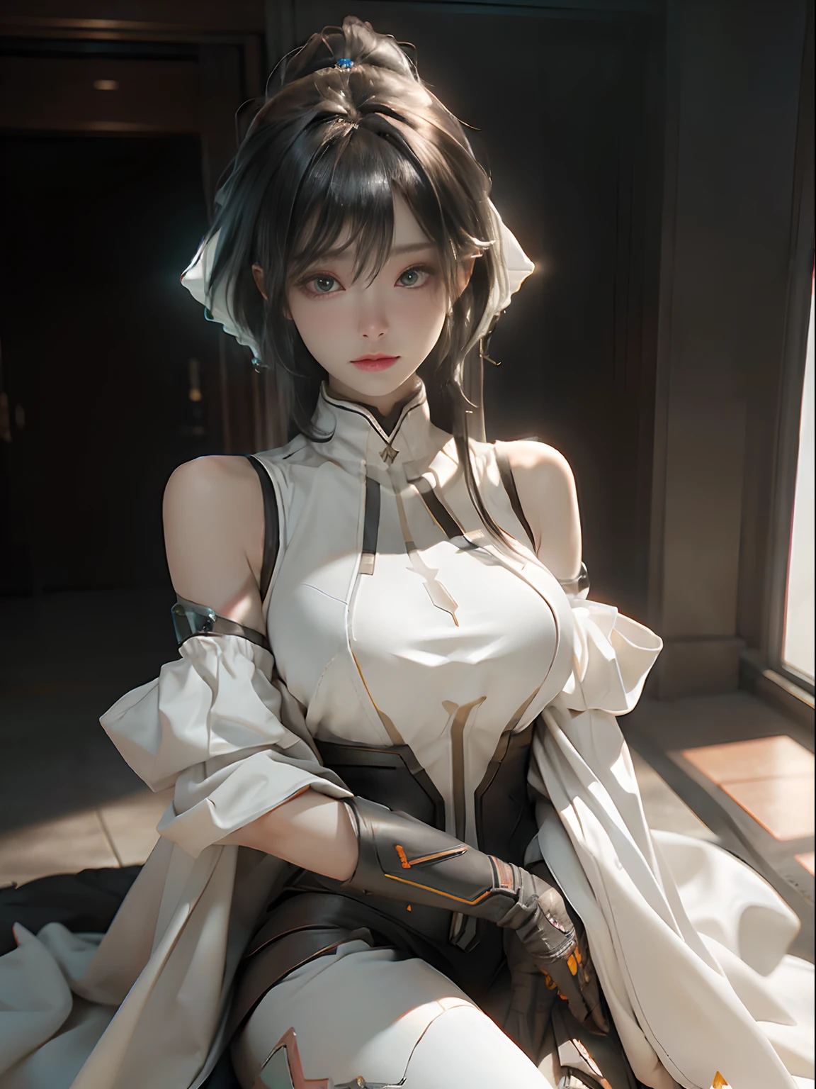 (Best Quality), ((Masterpiece), (Details: 1.4), 3D, Beautiful Cyberpunk Woman, HDR (High Dynamic Range), Ray Tracing, NVIDIA RTX, Super Resolution, Unreal 5, Subsurface Scattering, PBR Texture, Post Processing, Anisotropic Filtering, Depth of Field, Maximum Acutance and Sharpness, Multilayer Textures, Albedo and Highlight Maps, Surface Shading, Accurate Simulation of Light-Material Interactions, Perfect Proportions, Octane Rendering, Bicolor Light, Large Aperture, Low ISO, White Balance , Rule of Threes, 8K RAW ,,, Open Legs, Longing Eyes, Want to Have, Have, Touch Yourself, Touch Yourself, Clear Clothes, Clear Clothes, Pouting Asto, Sexy Big As