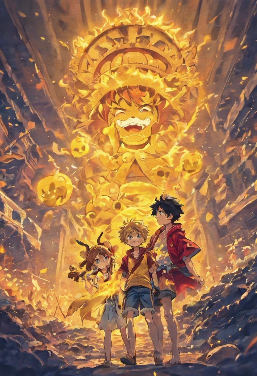 pika chu with monkey d luffy